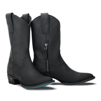 Plain Jane Midi - Matte Black Ladies Boot Matte Black Western Fashion by Lane