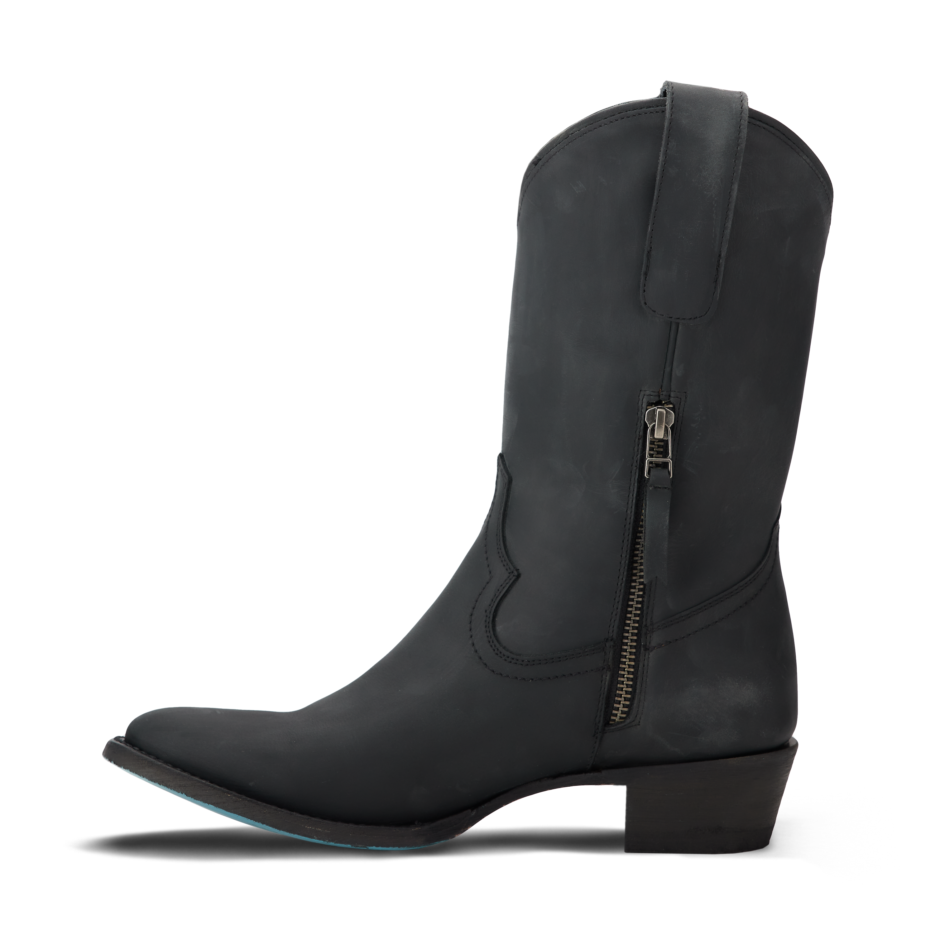 Plain Jane Midi - Matte Black Ladies Boot Western Fashion by Lane
