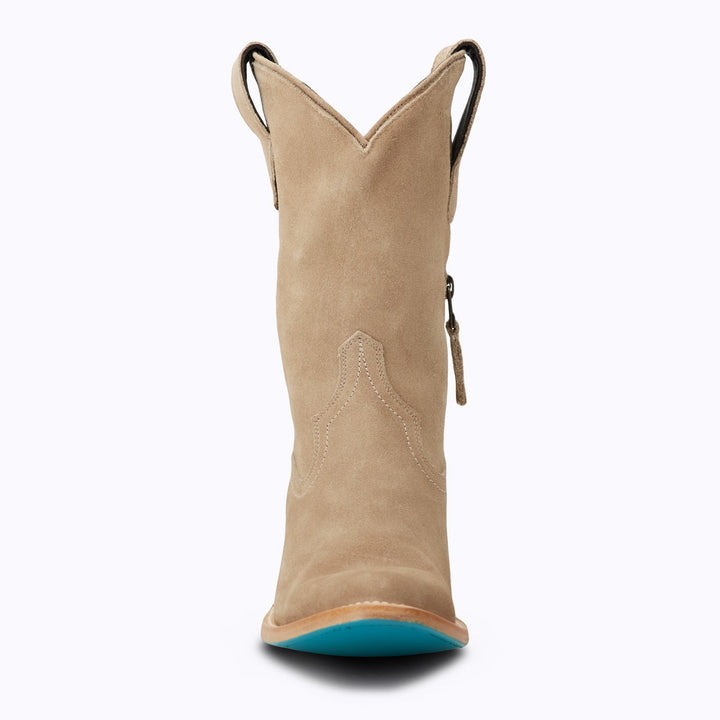 Plain Jane Midi - Latte Suede Ladies Boot  Western Fashion by Lane