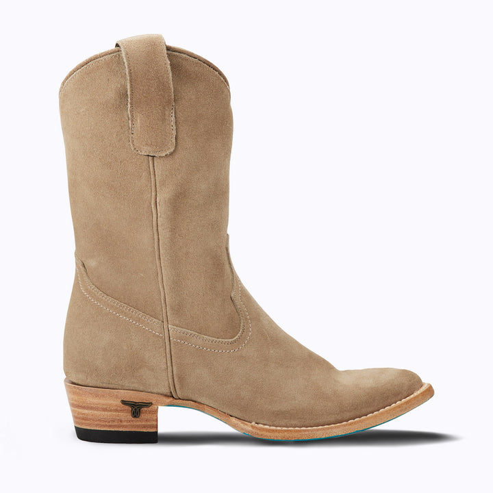 Plain Jane Midi - Latte Suede Ladies Boot  Western Fashion by Lane