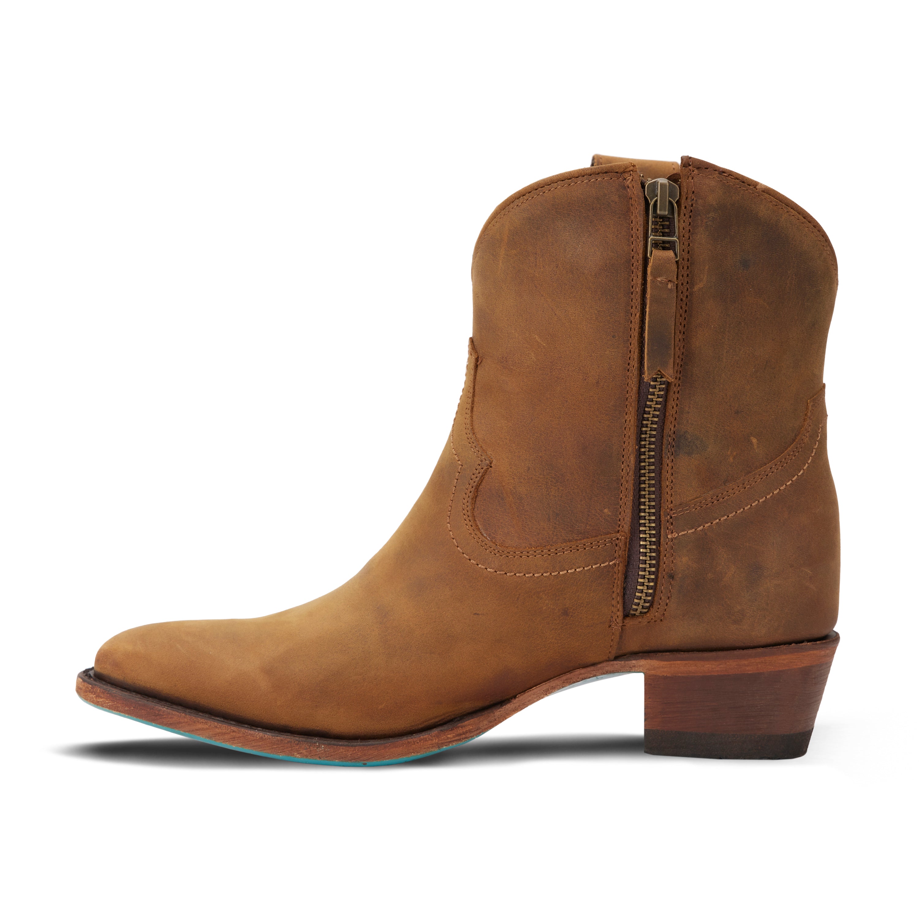 Plain Jane Bootie - Burnt Caramel Ladies Bootie Western Fashion by Lane