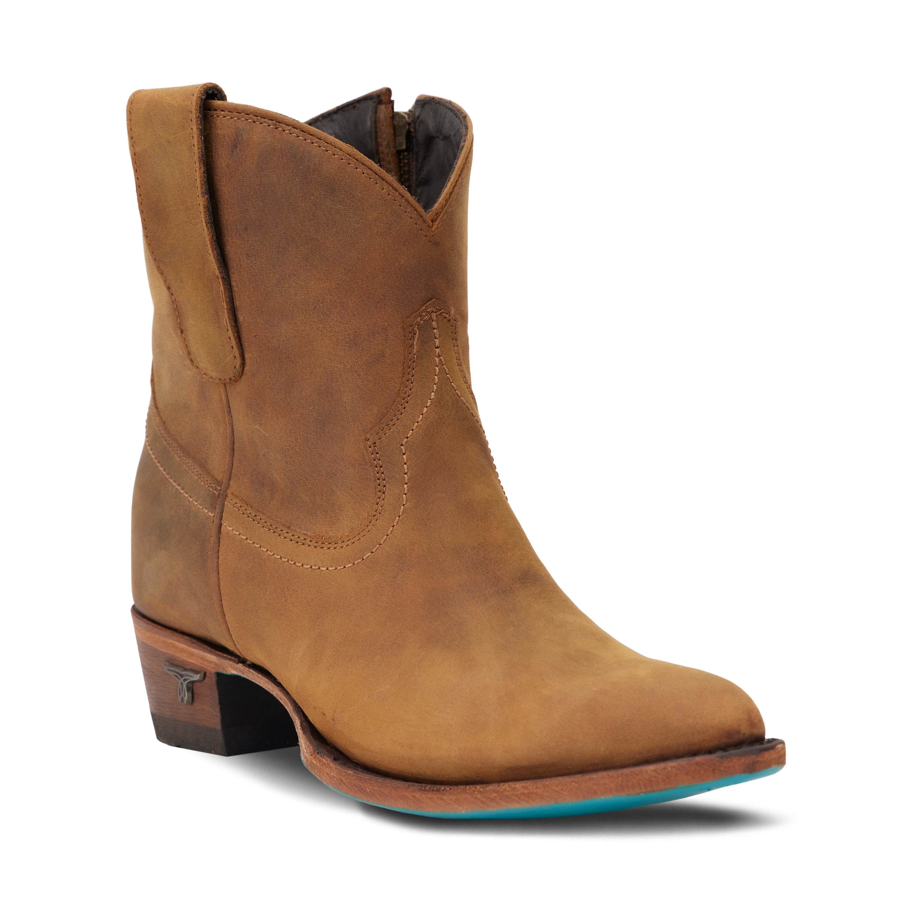 Plain Jane Bootie - Burnt Caramel Ladies Bootie Western Fashion by Lane