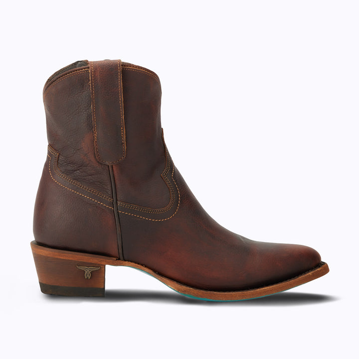 Plain Jane Bootie - Cognac Ladies Bootie  Western Fashion by Lane