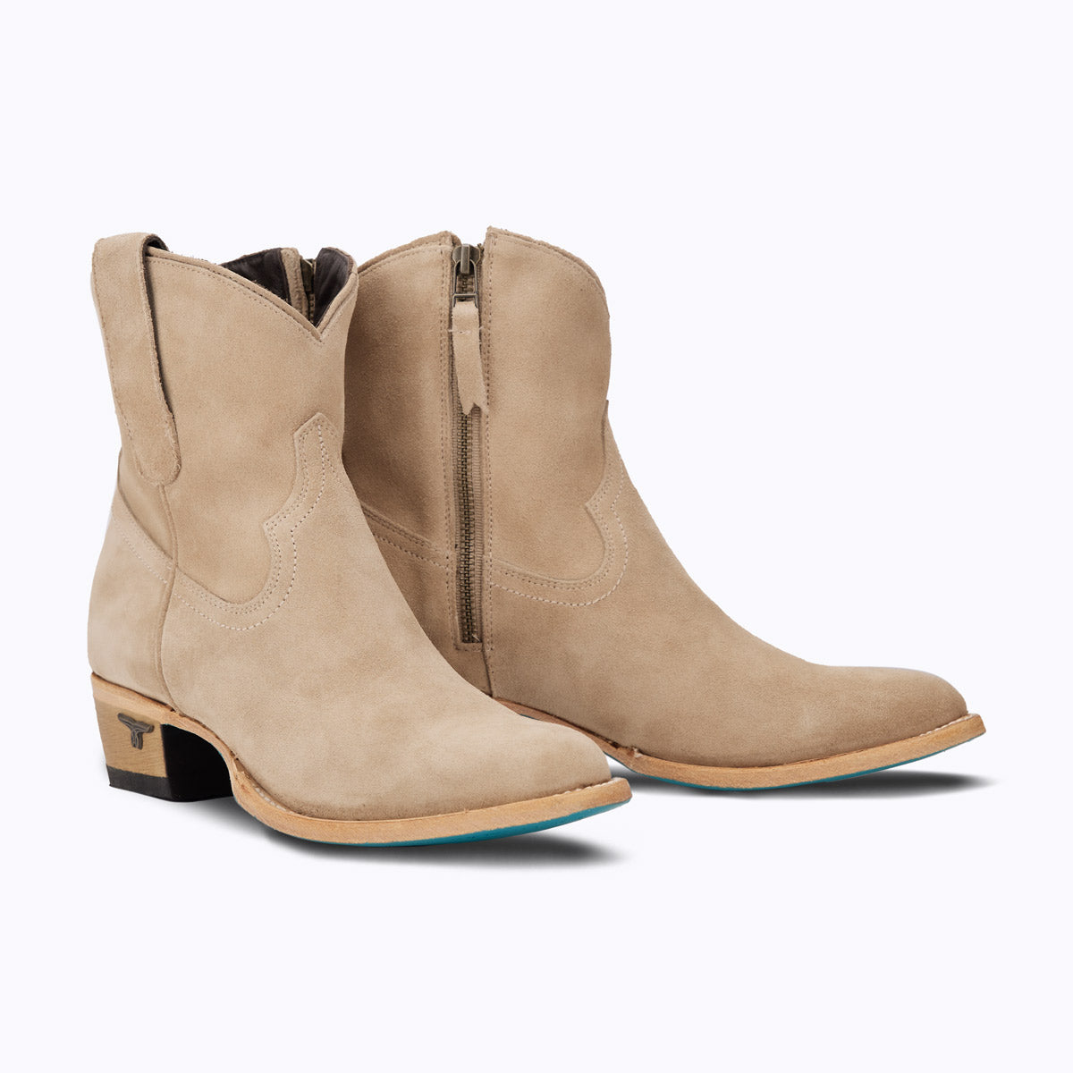 Womens beige suede outlet ankle boots