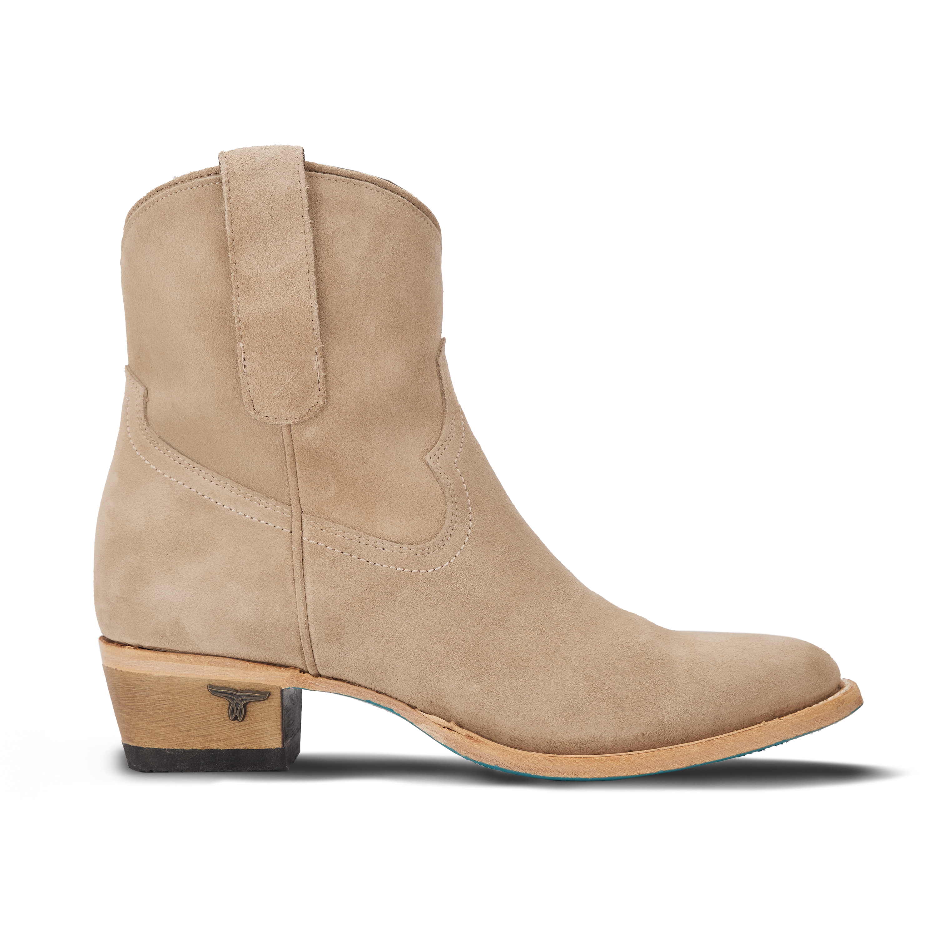 Plain Jane Bootie - Latte Suede Ladies Bootie Western Fashion by Lane