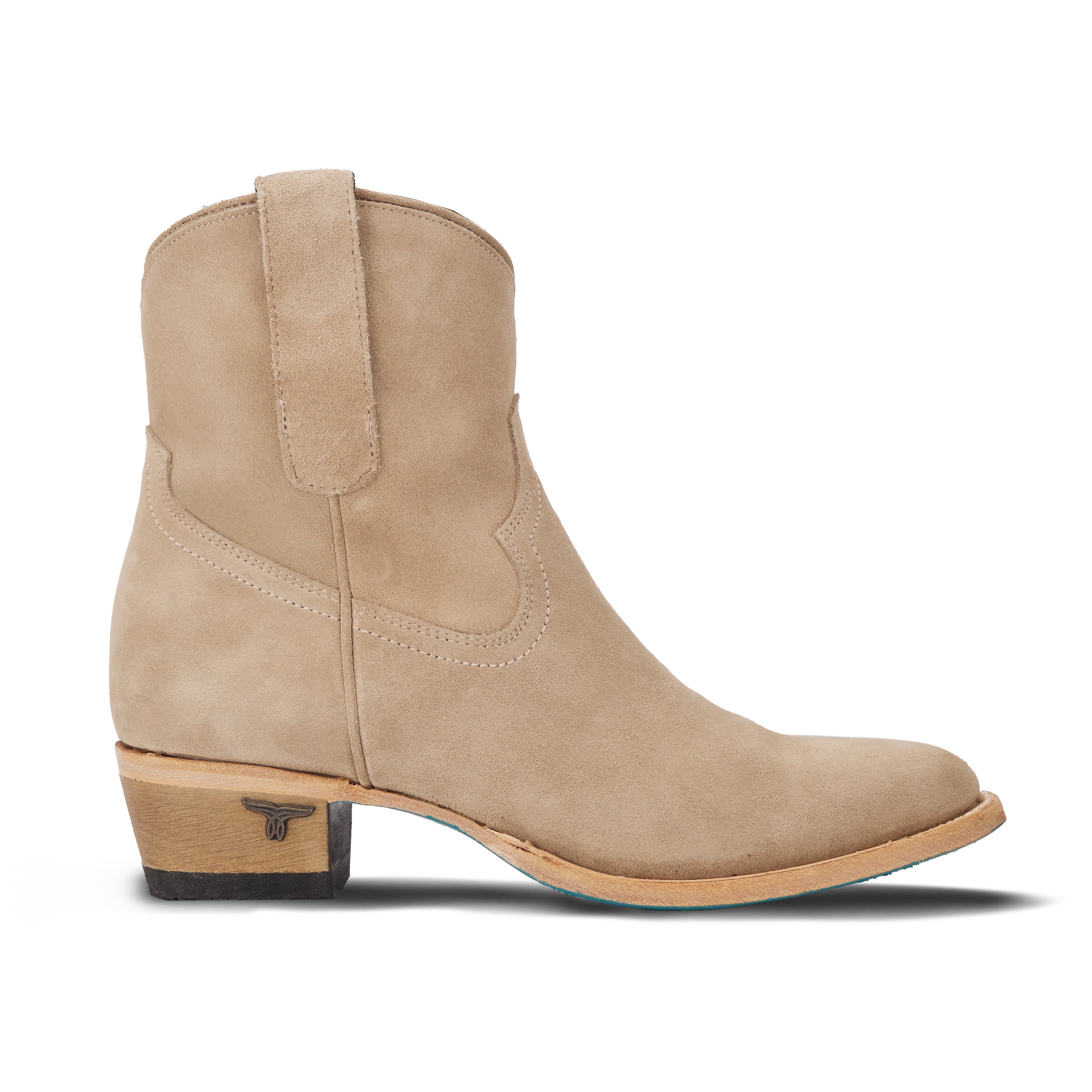 Plain Jane Bootie - Latte Suede Ladies Bootie Western Fashion by Lane