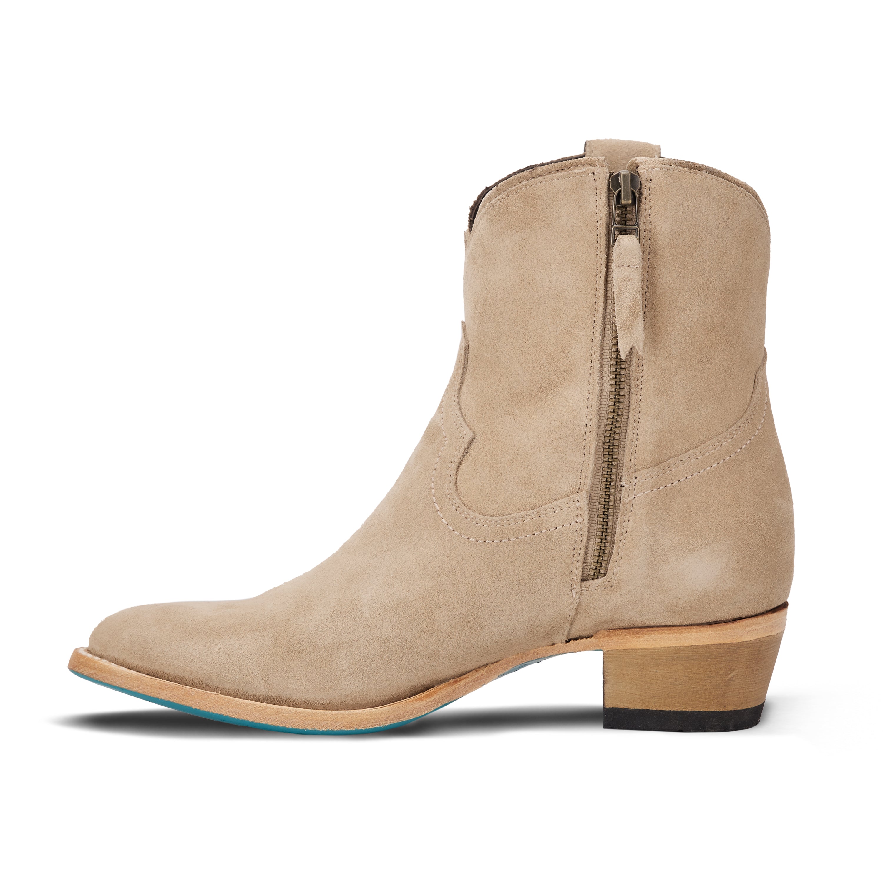 Plain Jane Bootie - Latte Suede Ladies Bootie Western Fashion by Lane