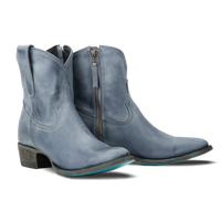 Plain Jane Bootie - Washed Denim Ladies Bootie Washed Denim Western Fashion by Lane