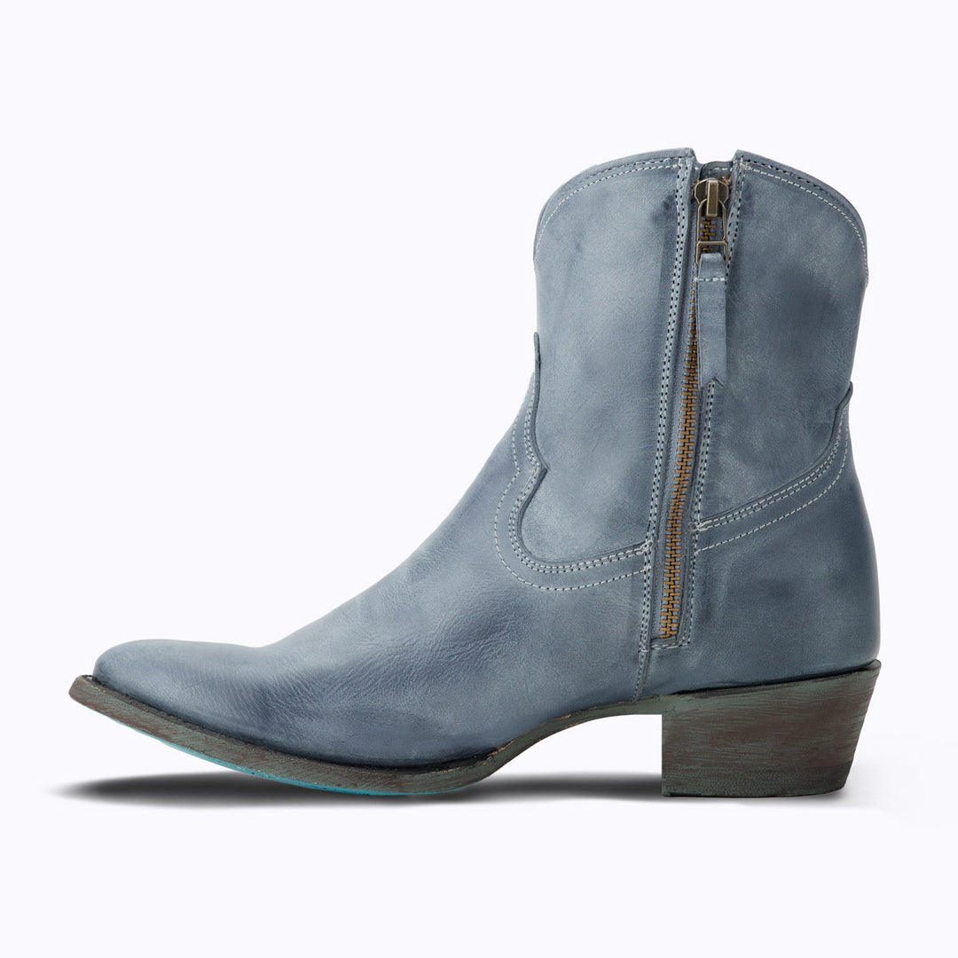 Plain Jane Bootie - Washed Denim Ladies Bootie  Western Fashion by Lane