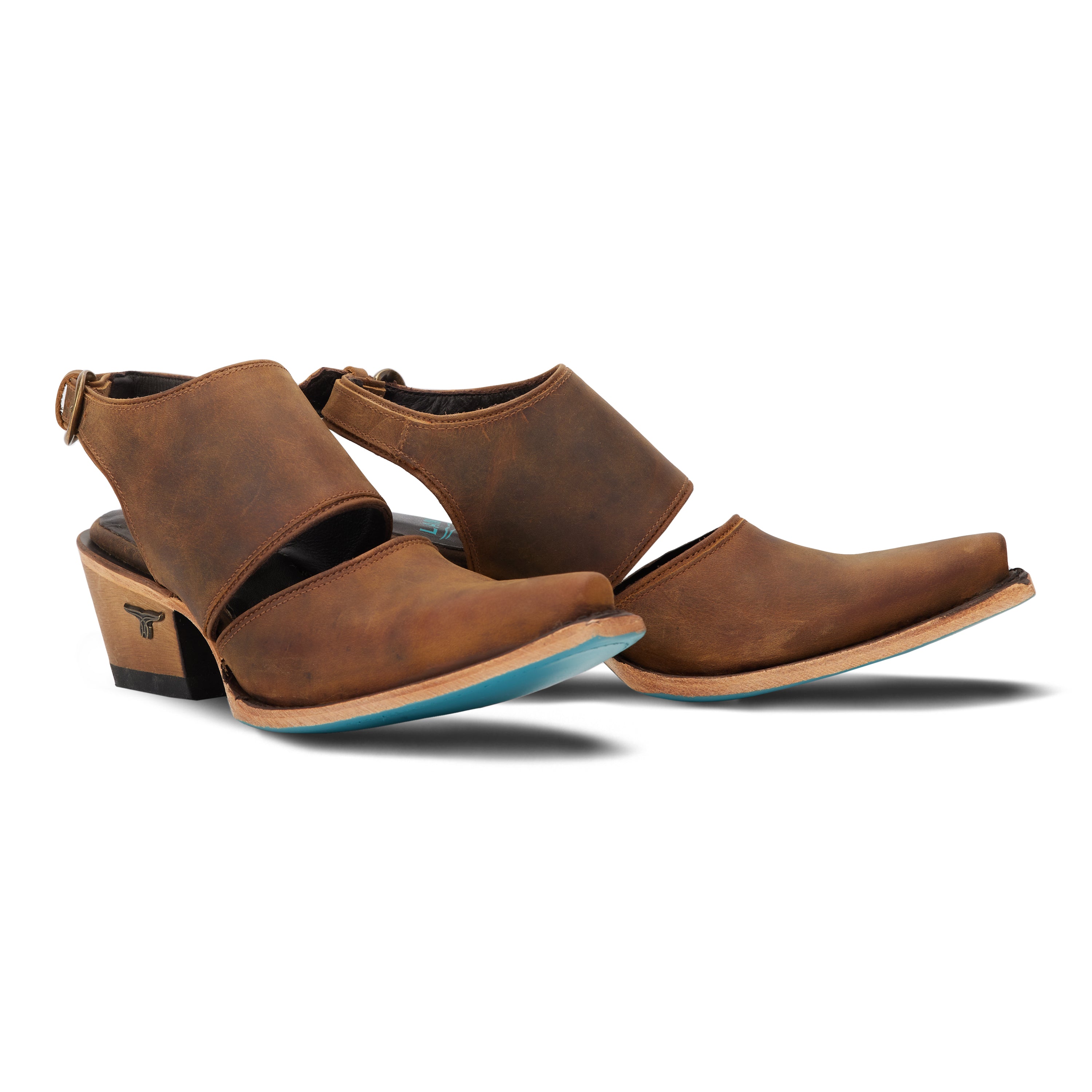 Plain Jane Slingback Mule - Burnt Caramel Mule  Western Fashion by Lane