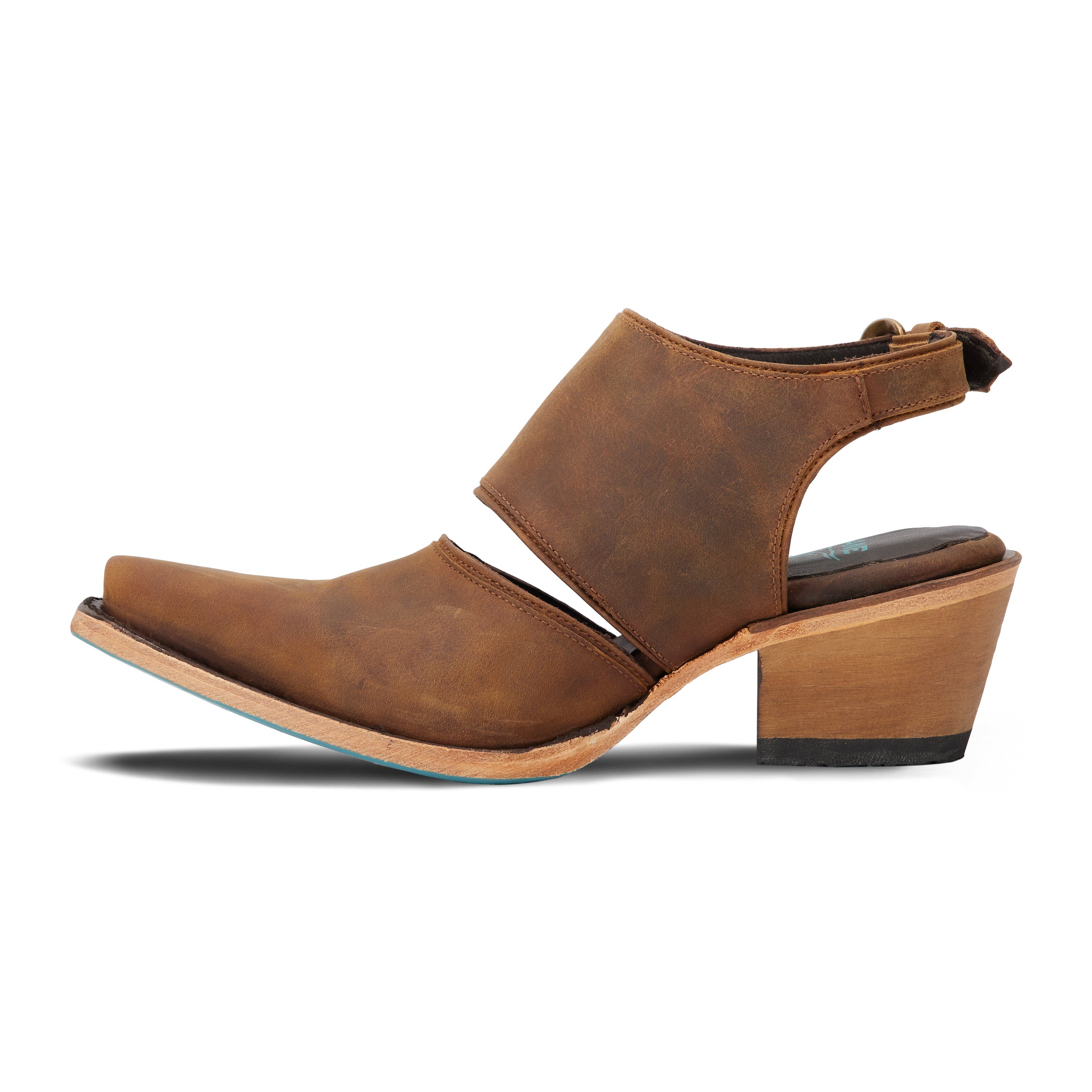 Plain Jane Slingback Mule - Burnt Caramel Mule  Western Fashion by Lane