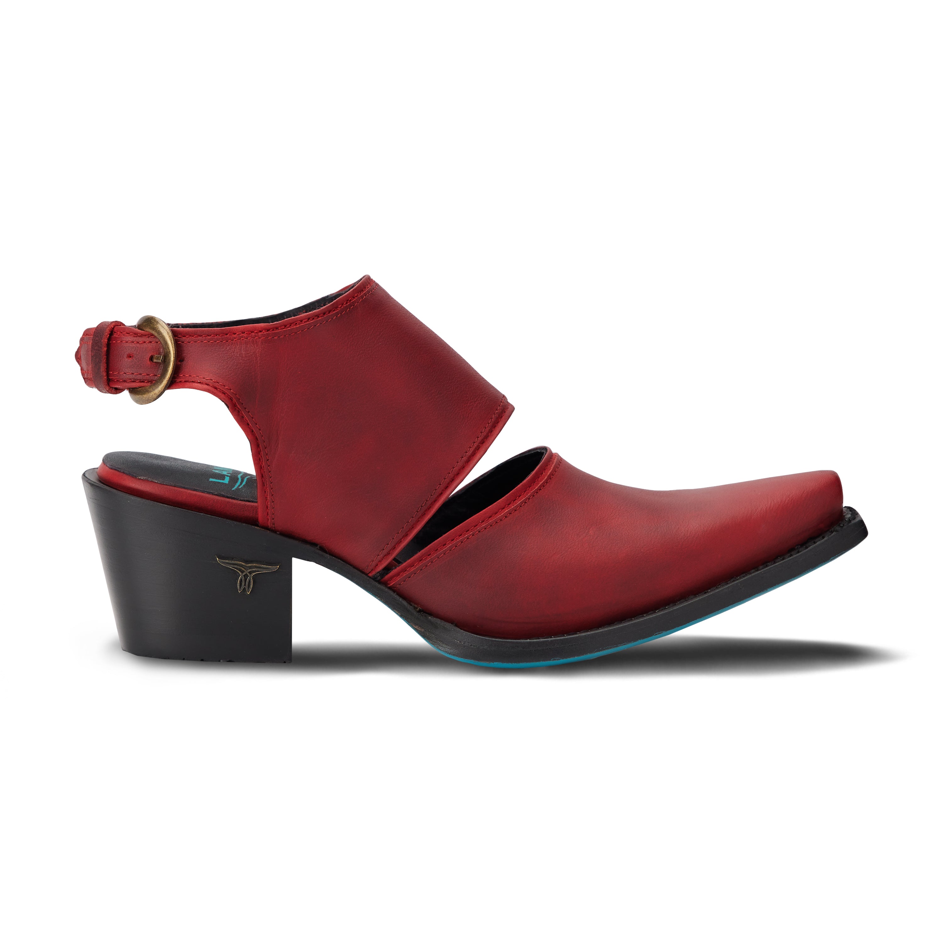 Plain Jane Slingback Mule - Smoldering Ruby Mule  Western Fashion by Lane