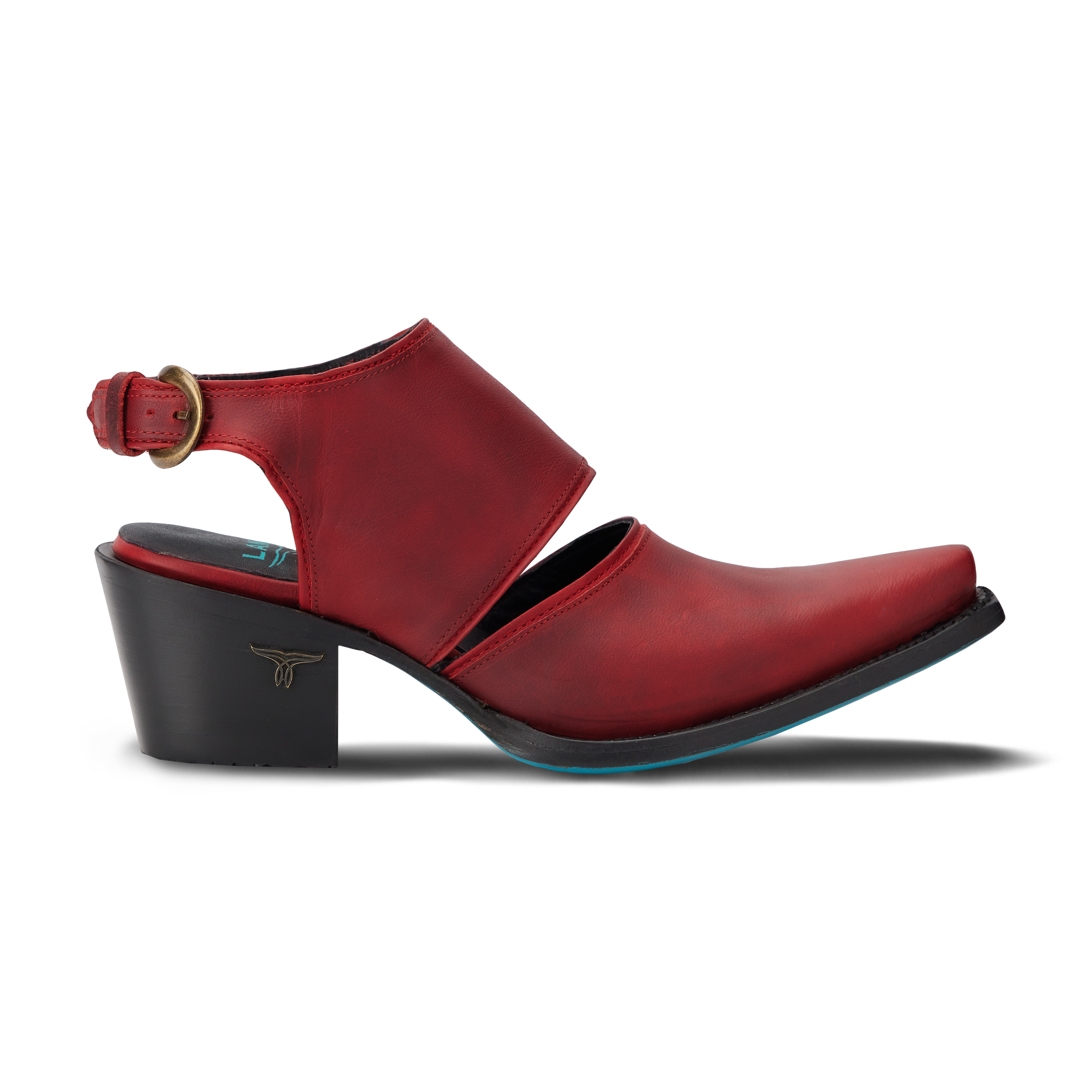Plain Jane Slingback Mule - Smoldering Ruby Mule Western Fashion by Lane