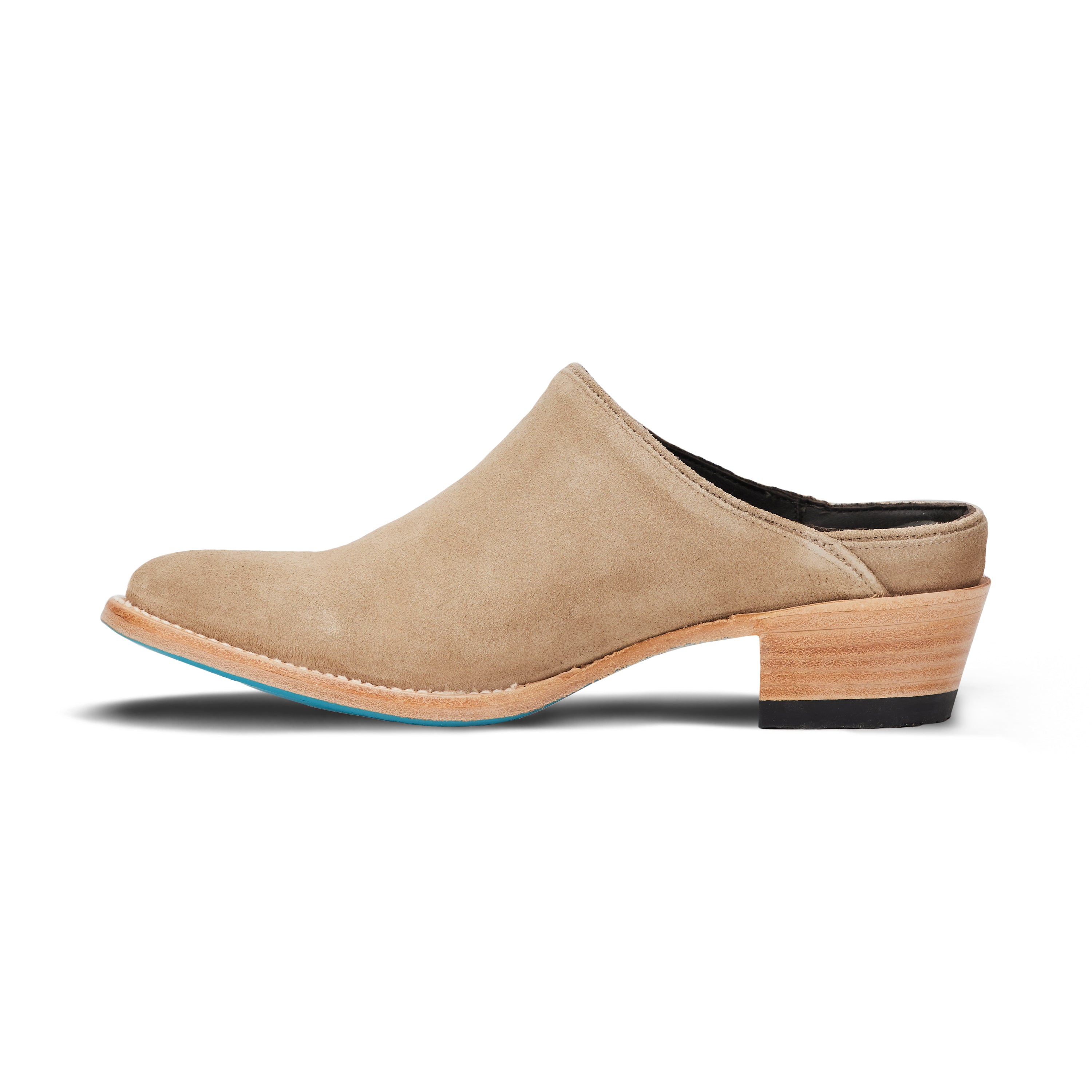 Plain Jane Mule - Latte Suede Mule  Western Fashion by Lane