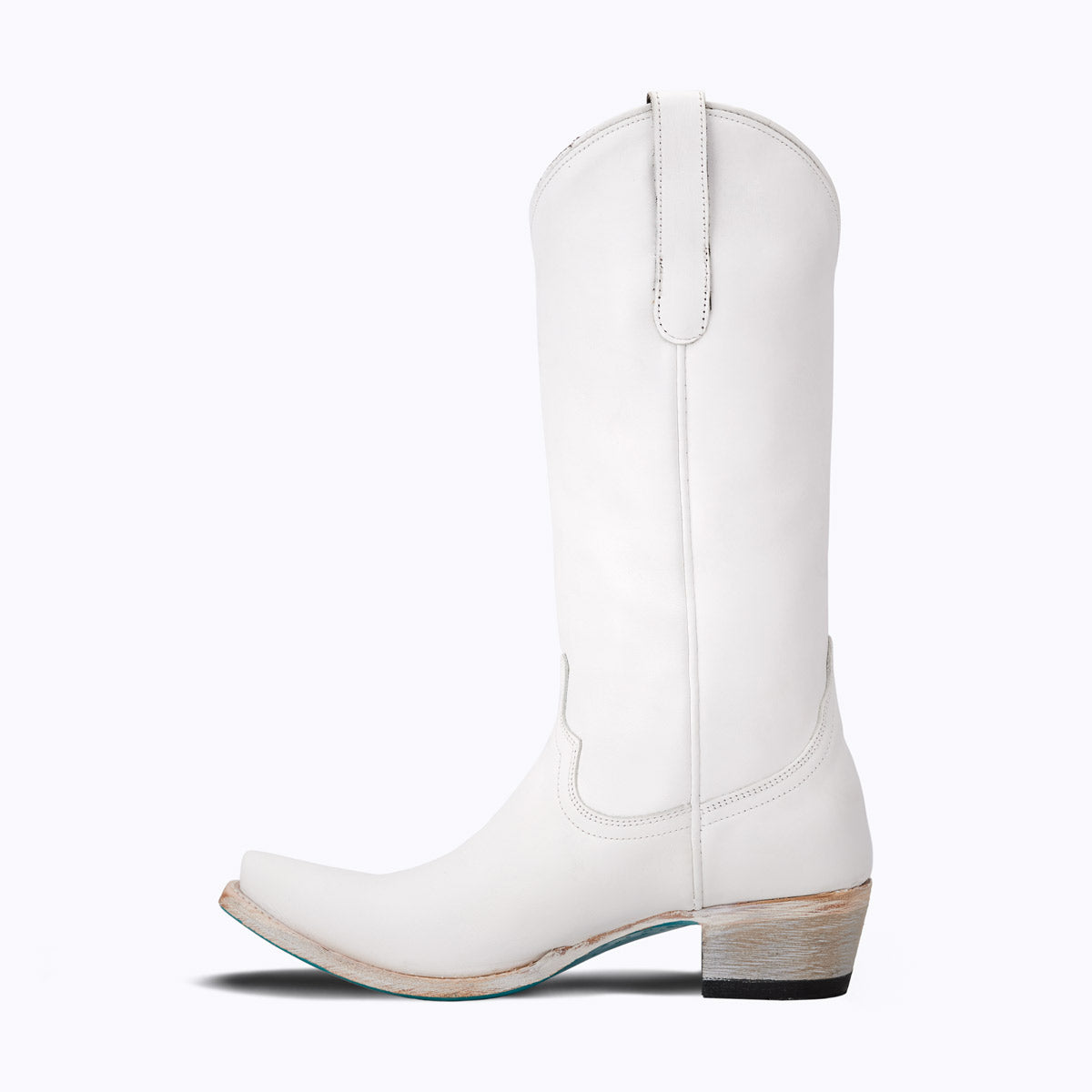 White leather western outlet boots