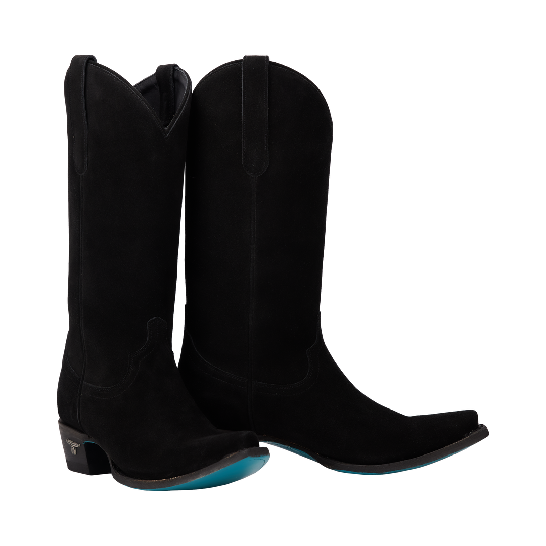 Emma Jane Boot - Black Suede Ladies Boot  Western Fashion by Lane