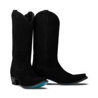 Emma Jane Boot - Soft Black Suede Ladies Boot Western Fashion by Lane