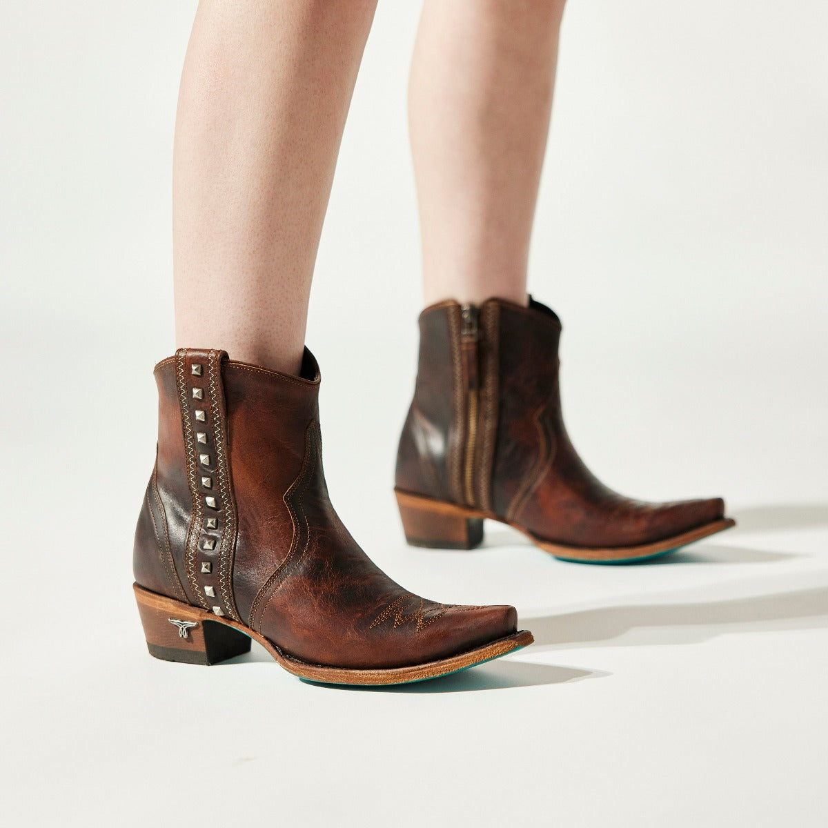 Cognac on sale womens booties