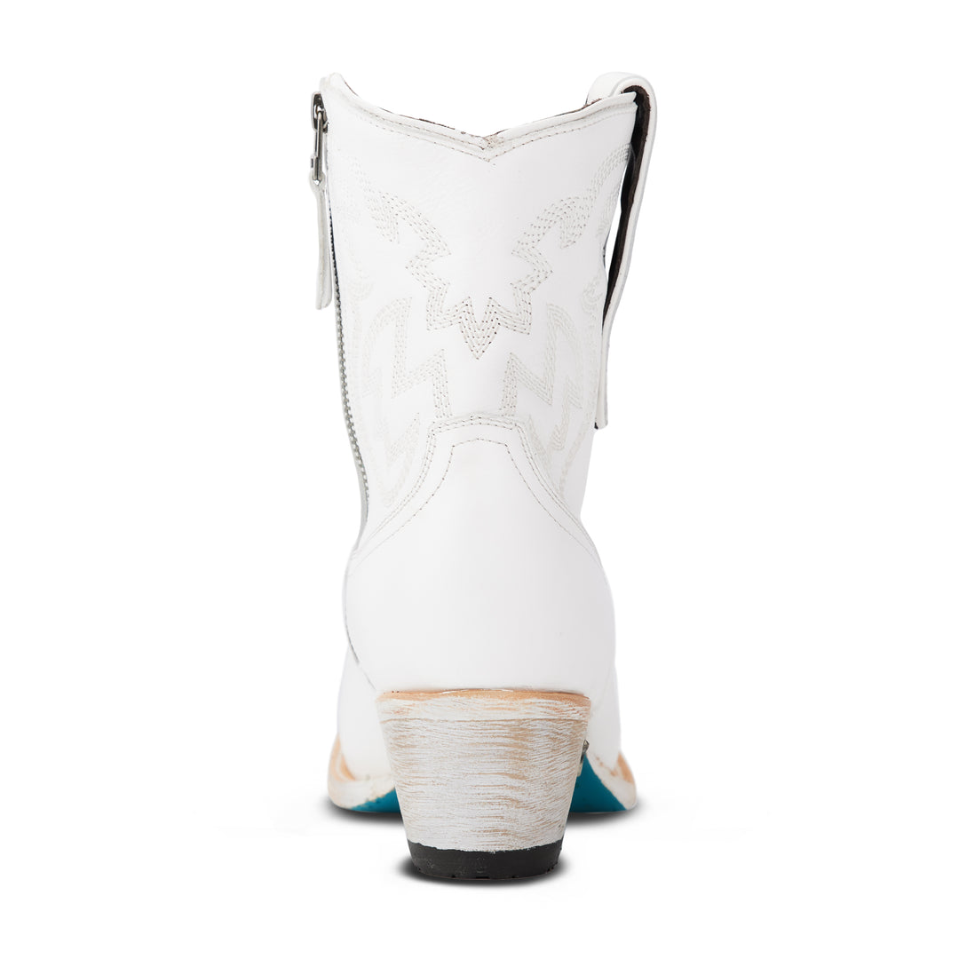 Smokeshow Bootie - Matte White Ladies Bootie Western Fashion by Lane