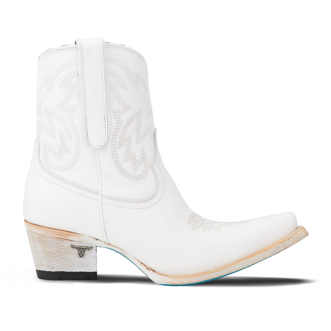 Smokeshow Bootie - Matte White Ladies Bootie Western Fashion by Lane