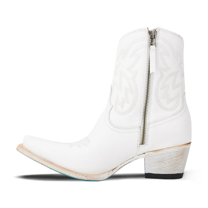 Smokeshow Bootie - Matte White Ladies Bootie Western Fashion by Lane