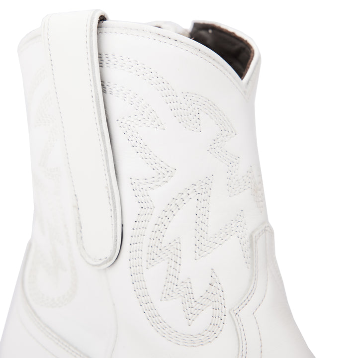 Smokeshow Bootie - Matte White Ladies Bootie Western Fashion by Lane