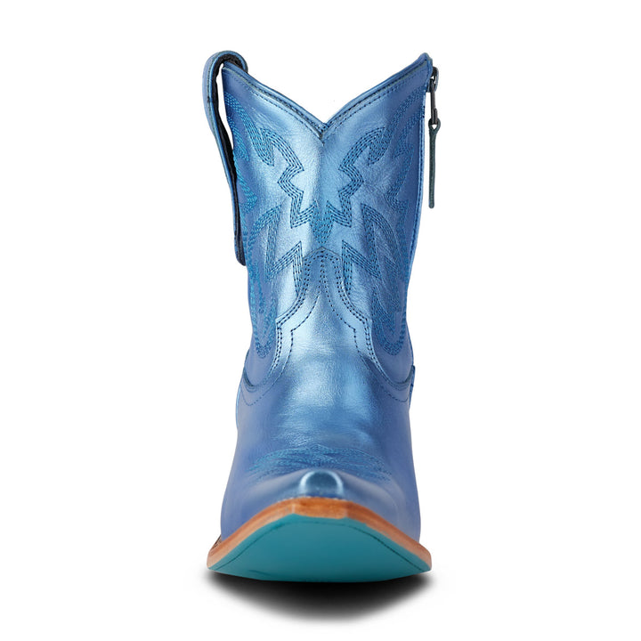 Smokeshow Bootie - Cobalt Metallic Ladies Bootie  Western Fashion by Lane