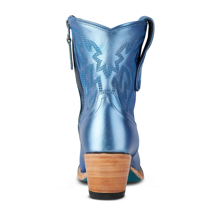 Smokeshow Bootie - Cobalt Metallic Ladies Bootie  Western Fashion by Lane