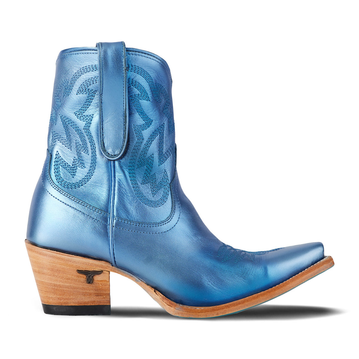 Smokeshow Bootie - Cobalt Metallic Ladies Bootie  Western Fashion by Lane