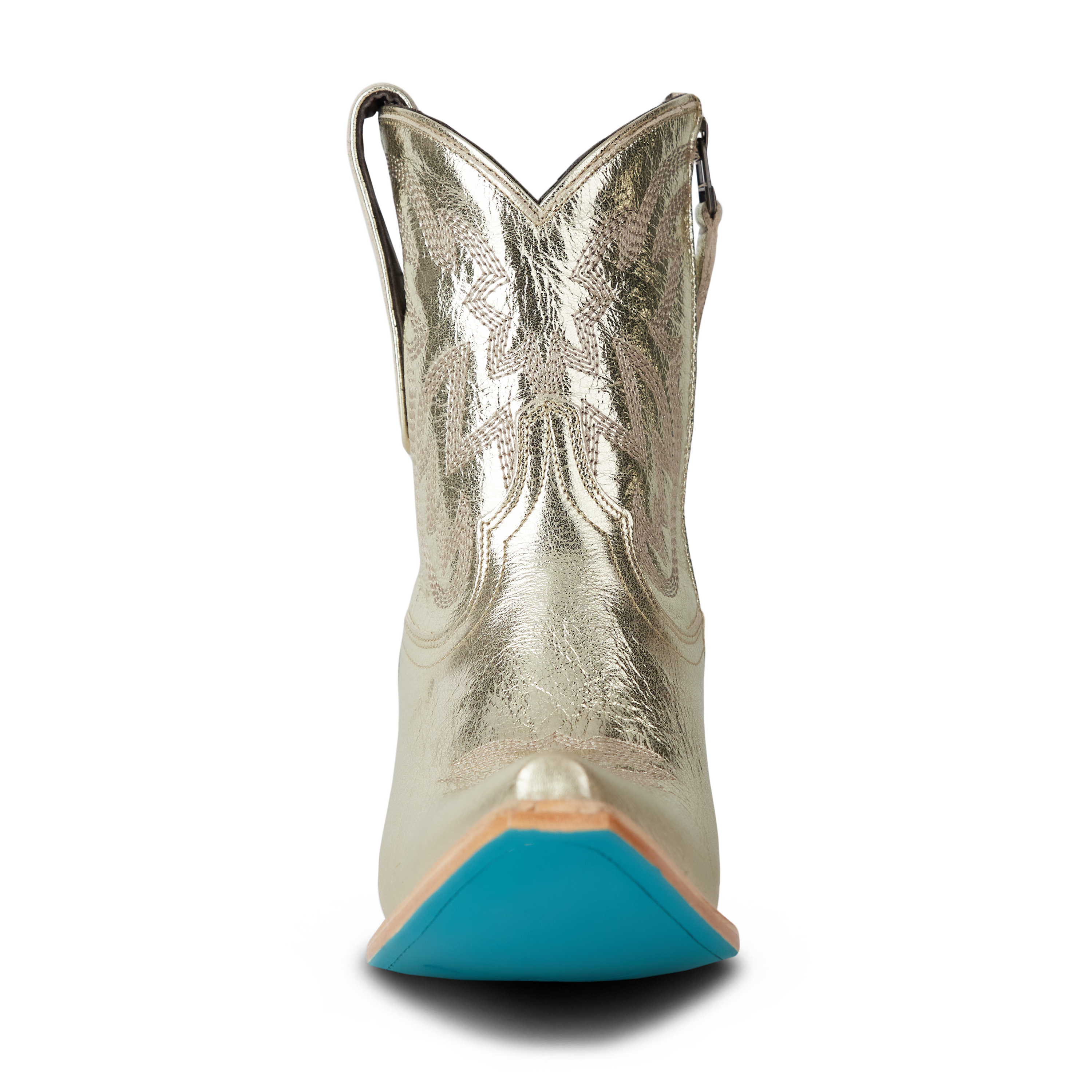 Smokeshow Bootie - Champagne Metallic Ladies Bootie Western Fashion by Lane