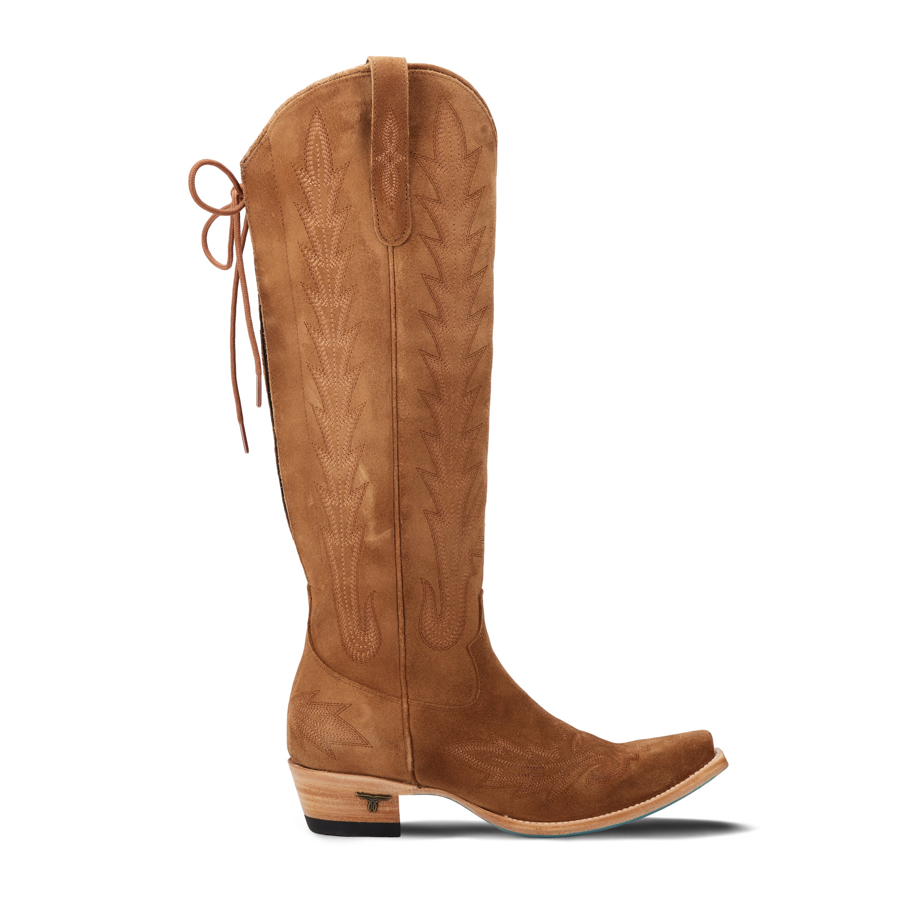 Lexington Knee High Corset - Toffee Suede Ladies Boot  Western Fashion by Lane