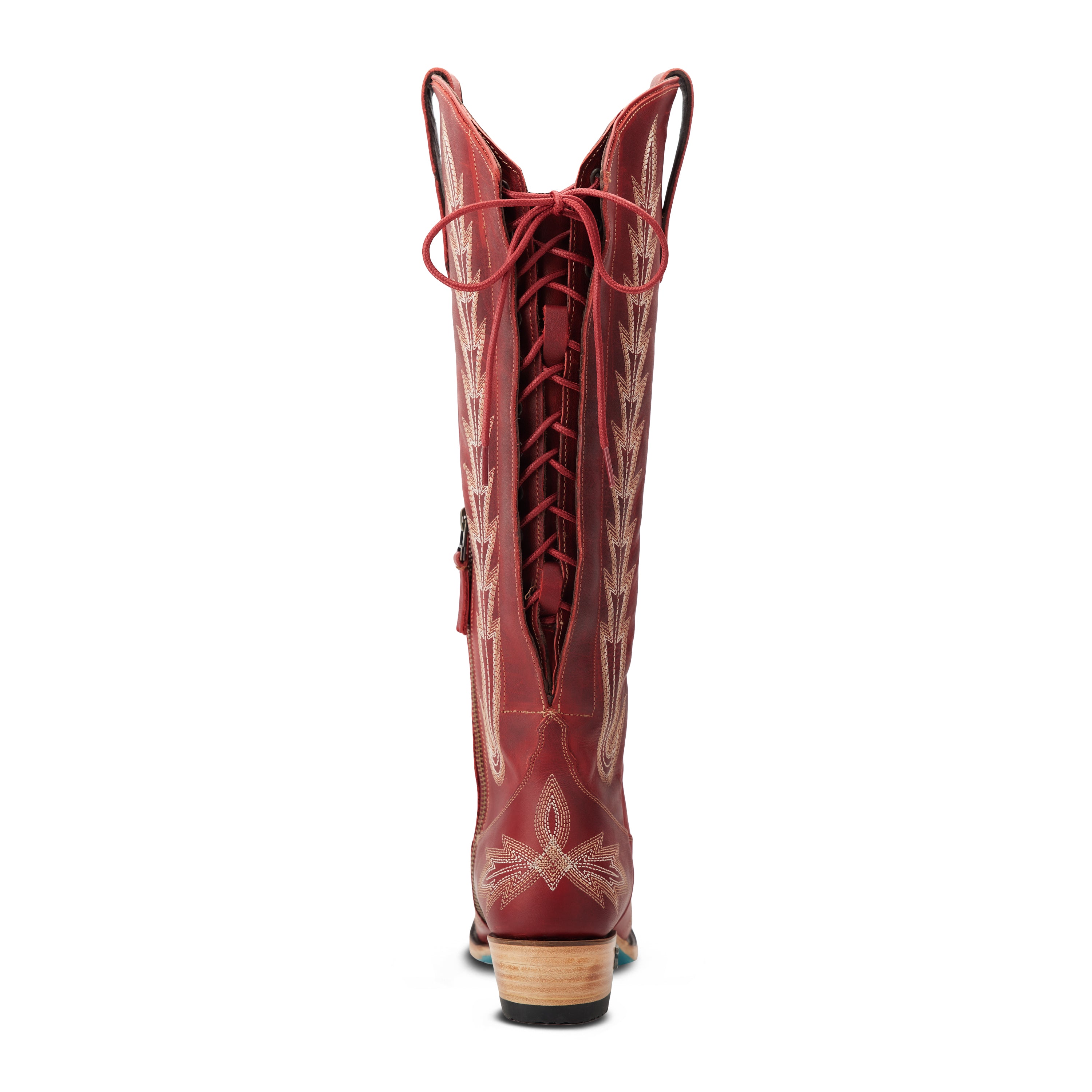 Lexington Knee High Corset - Smoldering Ruby Ladies Boot  Western Fashion by Lane