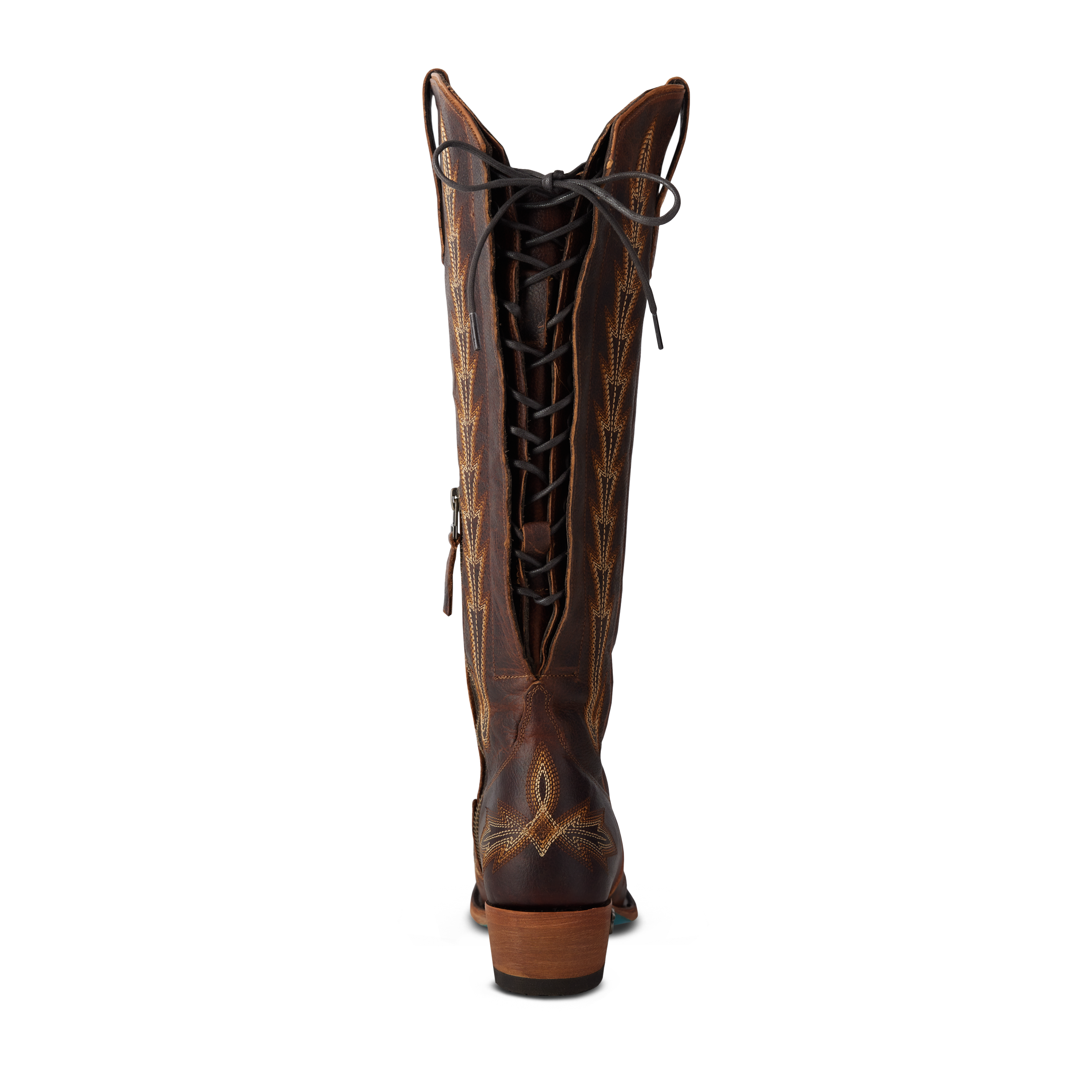 Lexington Knee High Corset - Cognac Ladies Boot Western Fashion by Lane