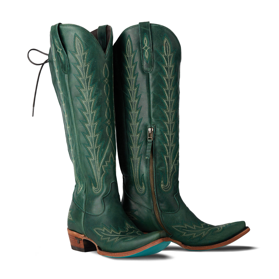 Lexington Knee High - Emerald   Western Fashion by Lane