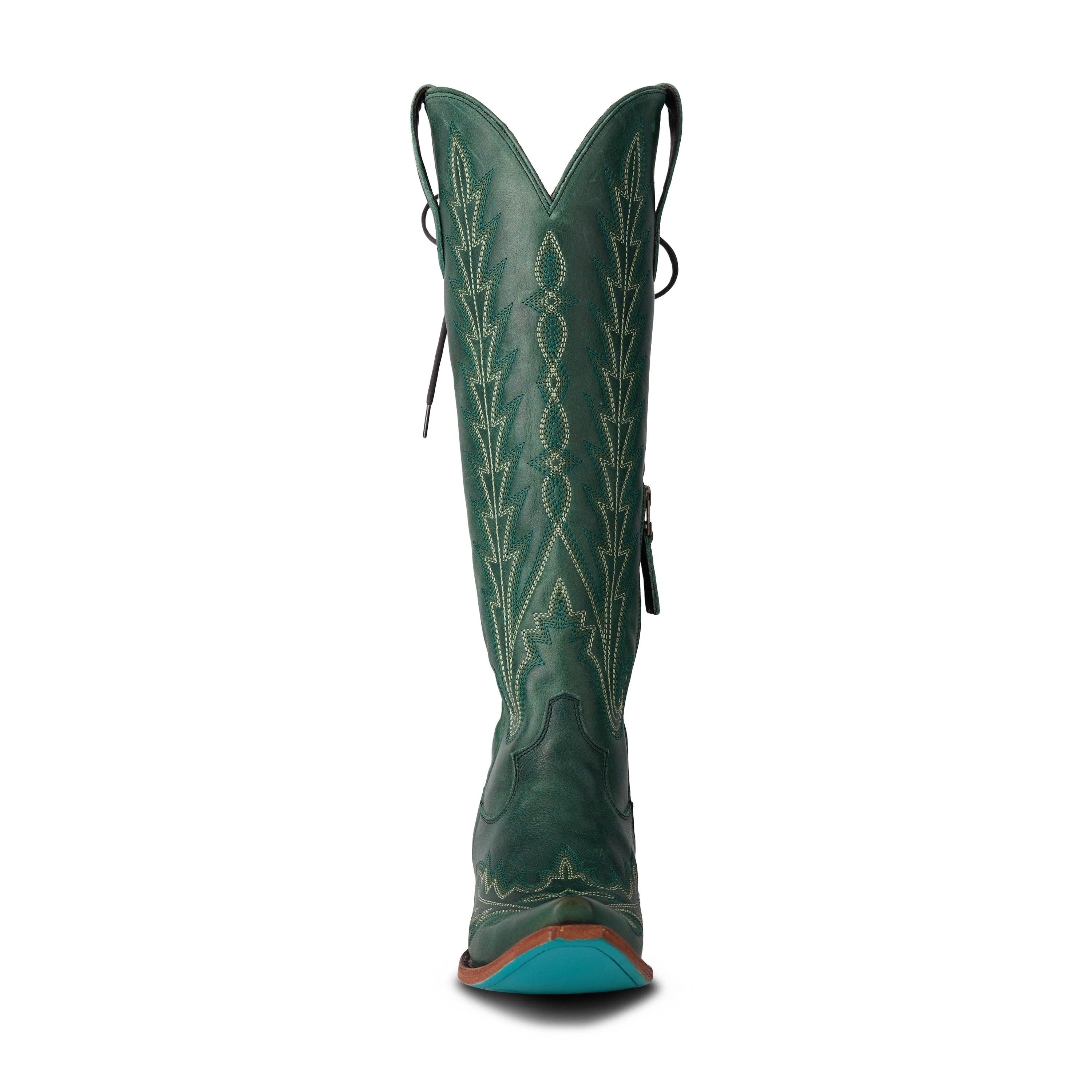 Lexington Knee High Corset - Emerald Ladies Boot  Western Fashion by Lane