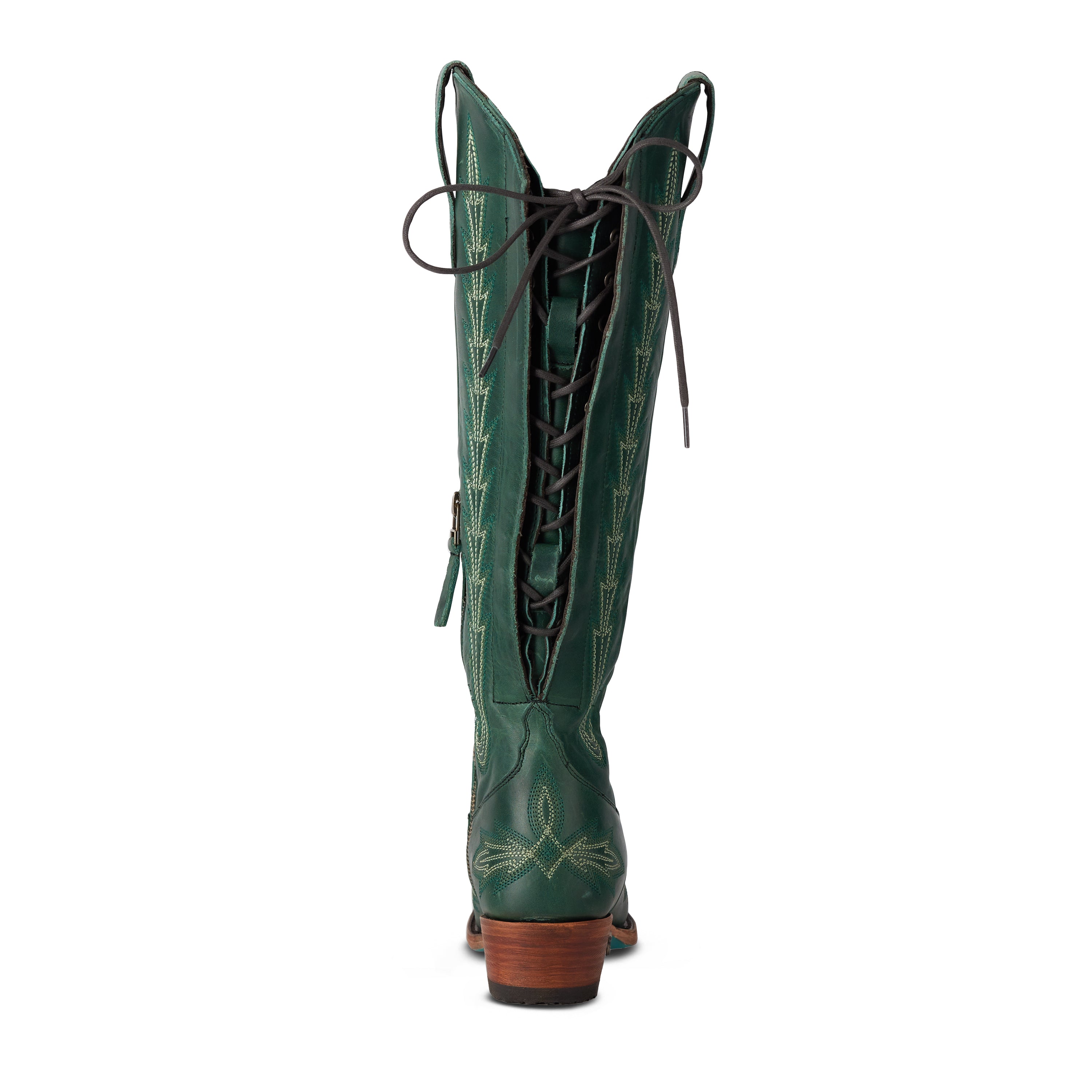 Lexington Knee High Corset - Emerald Ladies Boot  Western Fashion by Lane