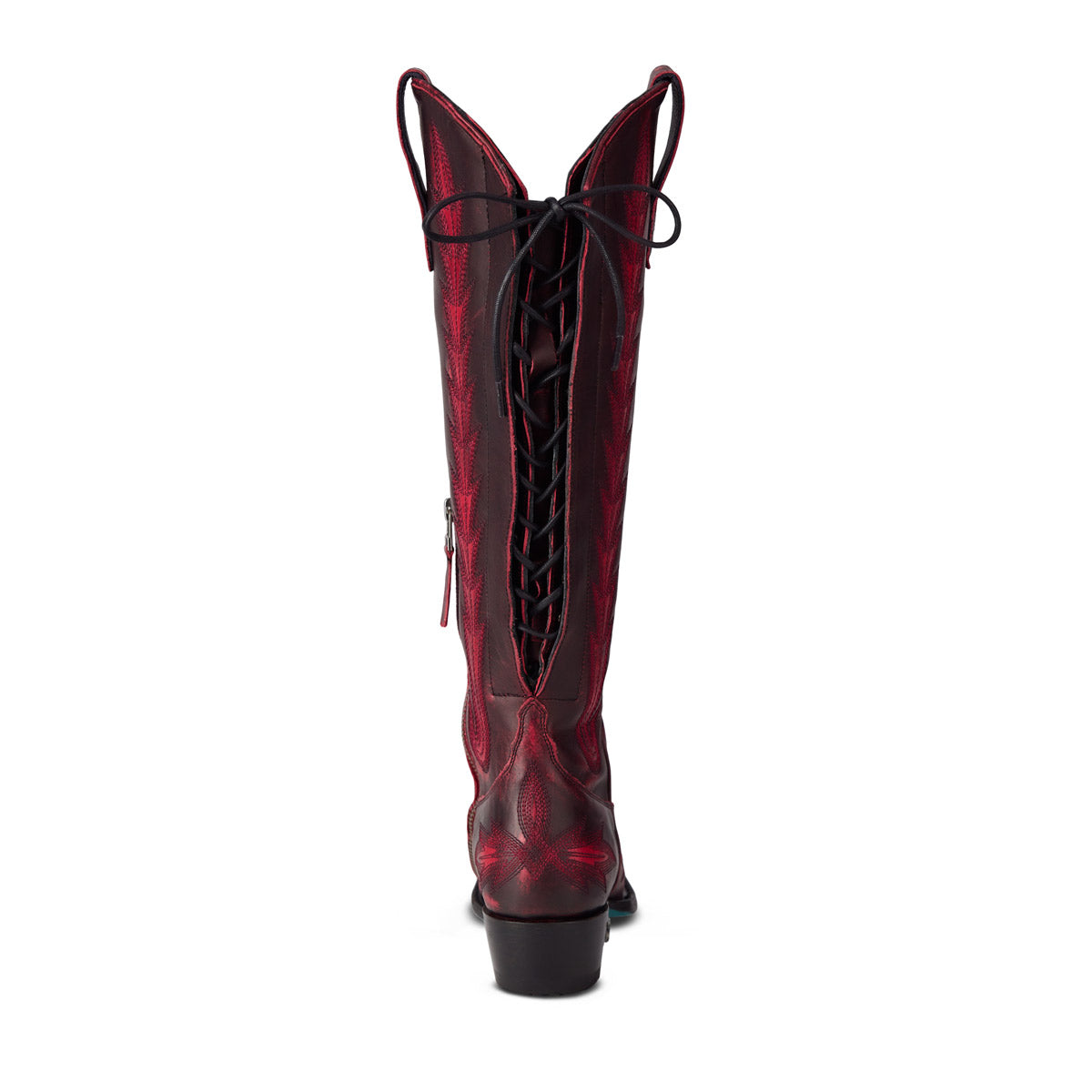 Lexington Knee High Corset - Black Cherry Ladies Boot Western Fashion by Lane