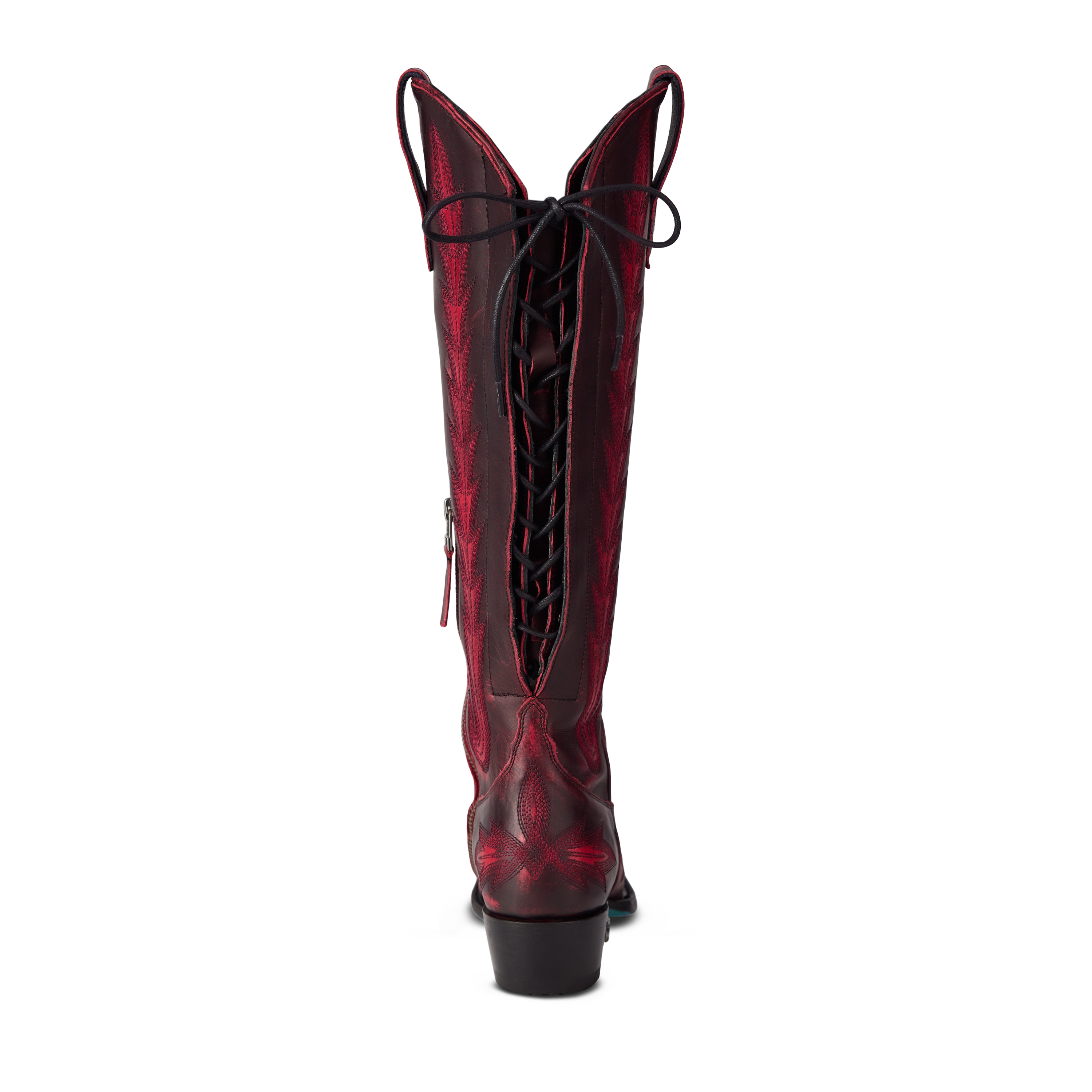 Lexington Knee High Corset - Black Cherry Ladies Boot Western Fashion by Lane