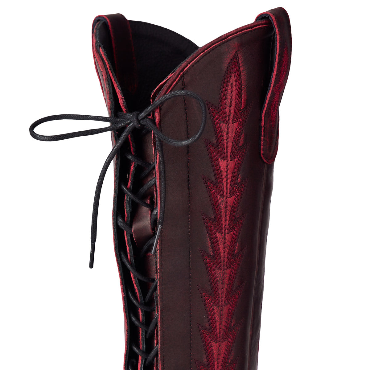 Lexington Knee High Corset - Black Cherry Ladies Boot Western Fashion by Lane