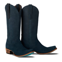 Emma Jane Boot - Navy Suede Ladies Boot  Western Fashion by Lane