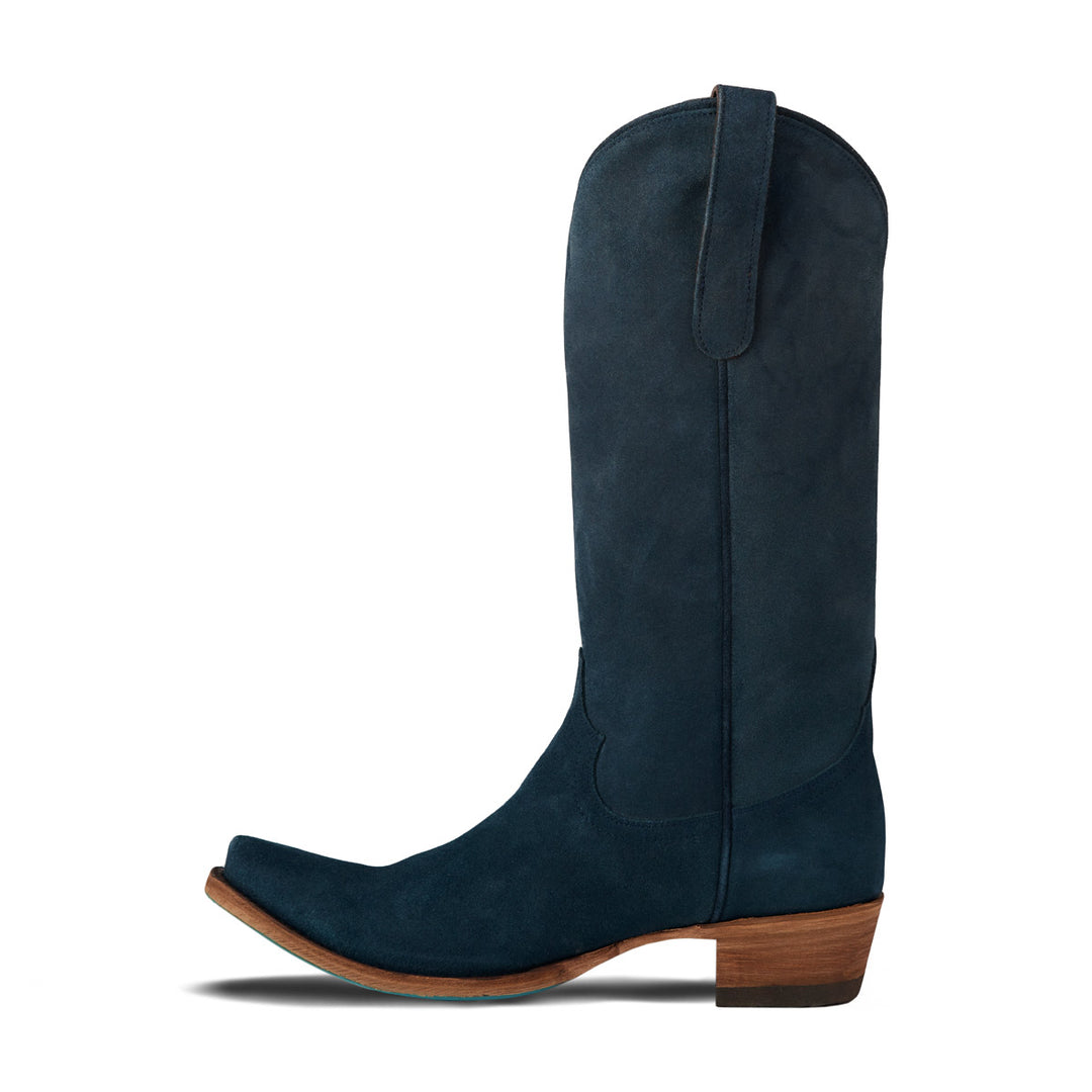 Emma Jane Boot - Navy Suede Ladies Boot  Western Fashion by Lane