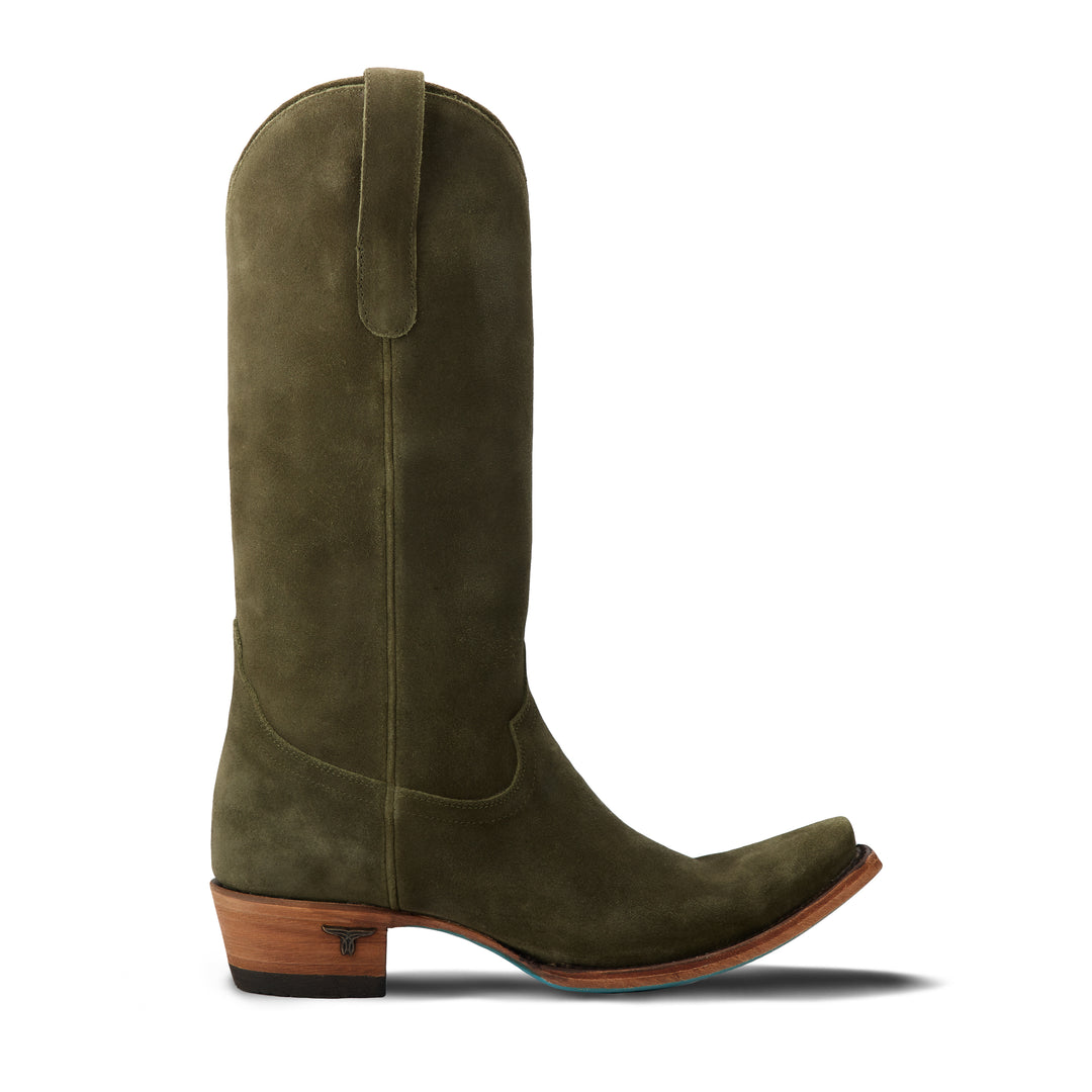 Emma Jane - Olive Suede Ladies Boot  Western Fashion by Lane