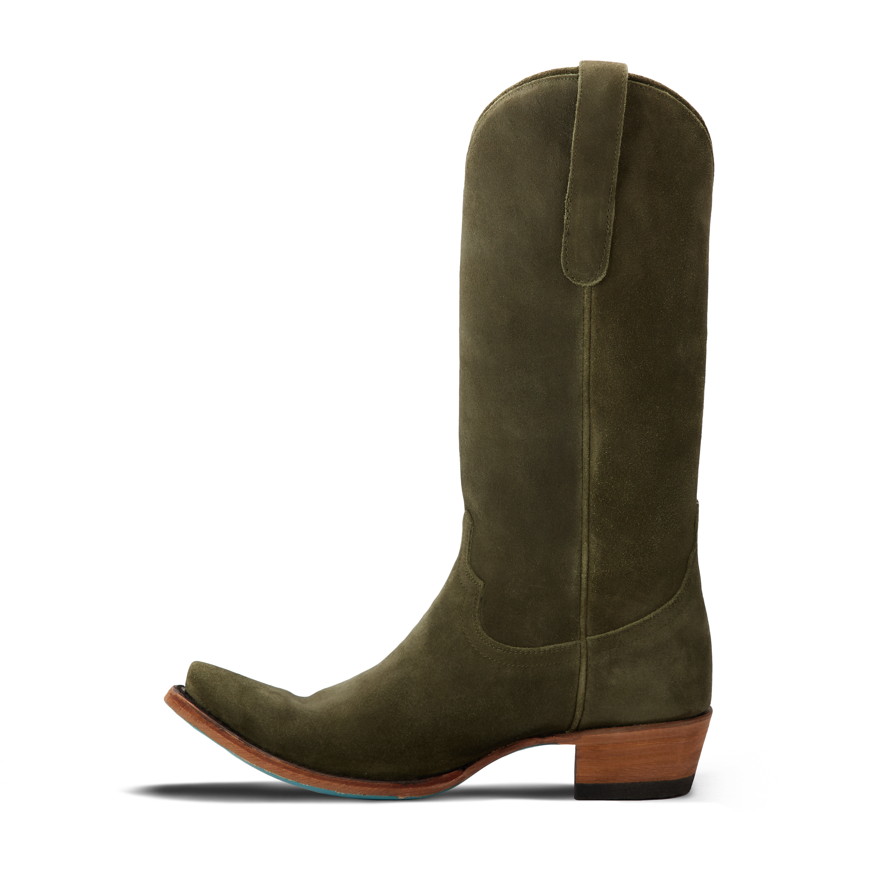 Emma Jane Boot - Olive Suede Ladies Boot Western Fashion by Lane