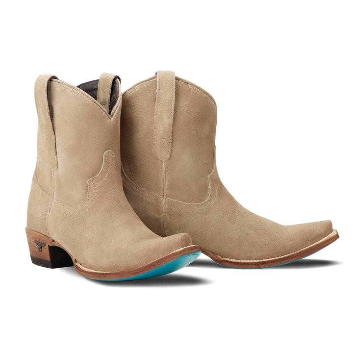 Emma Jane Bootie - Latte Suede Ladies Bootie Latte Suede Western Fashion by Lane