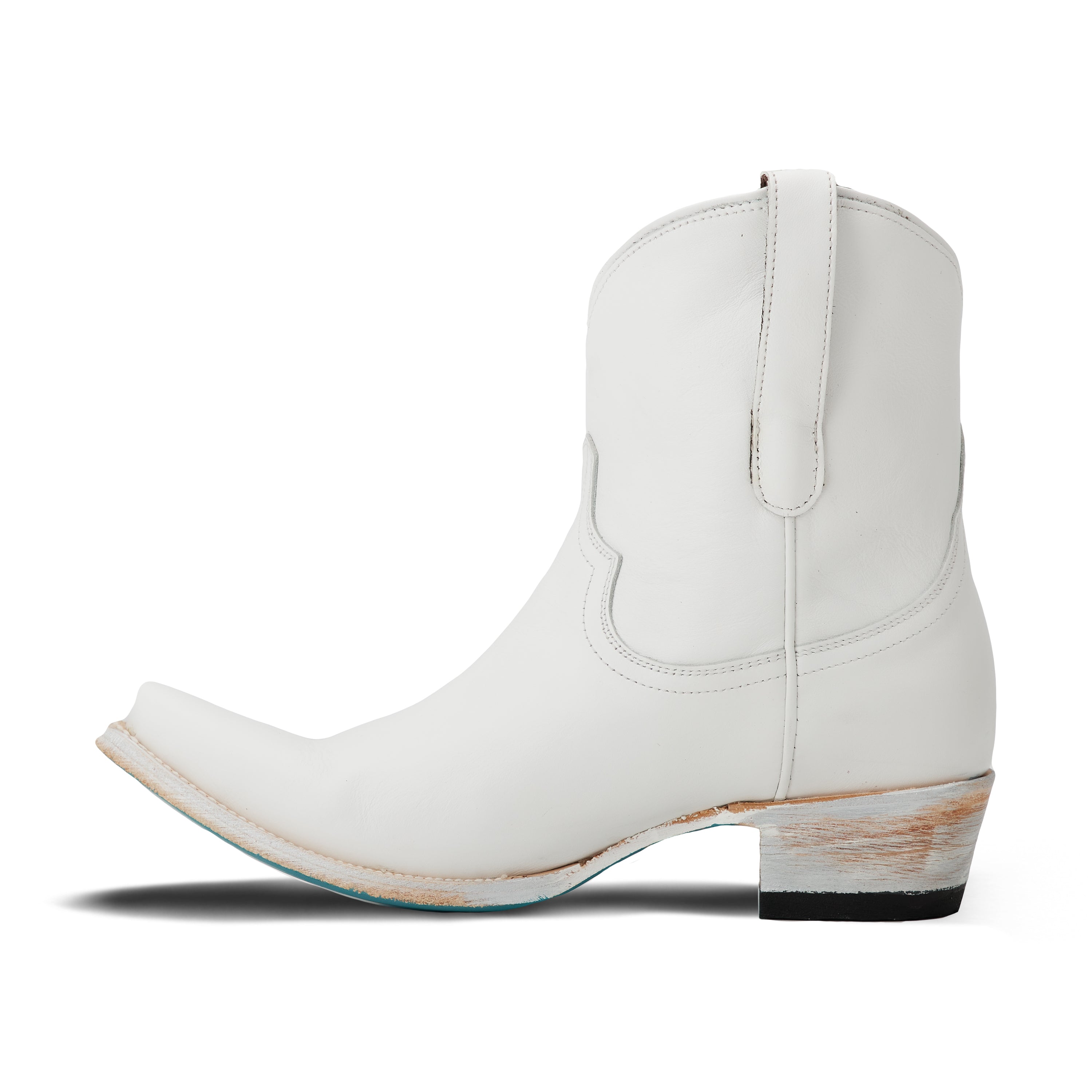 Emma Jane Bootie - Matte White Ladies Bootie  Western Fashion by Lane