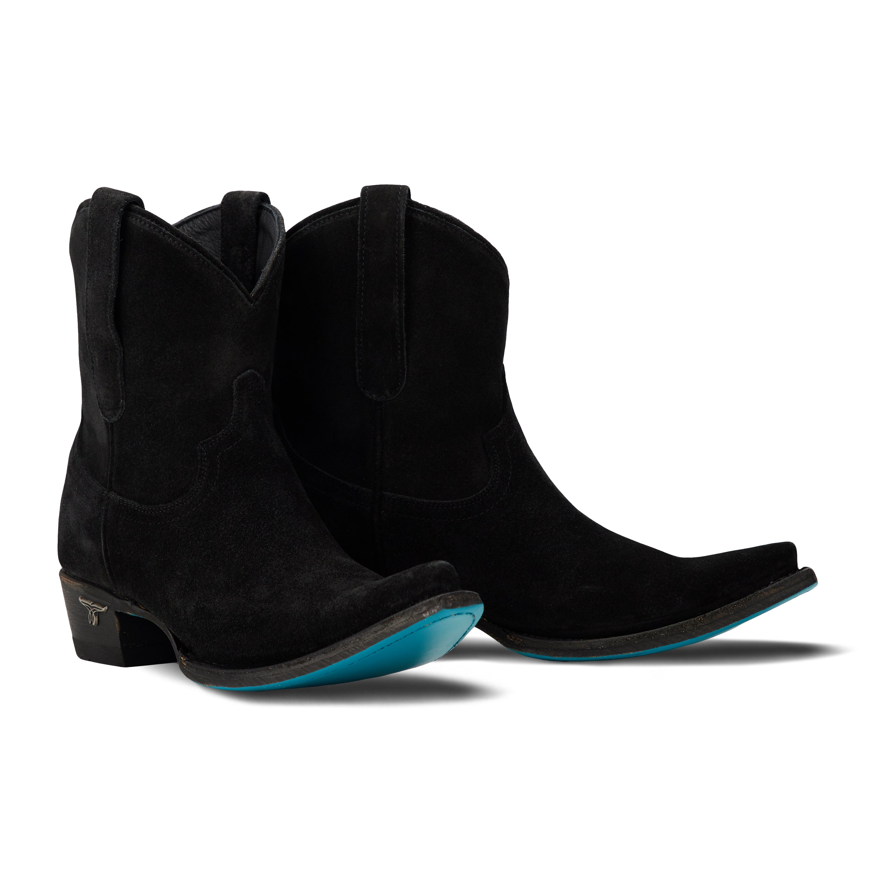 Emma Jane Bootie - Soft Black Suede Ladies Bootie  Western Fashion by Lane