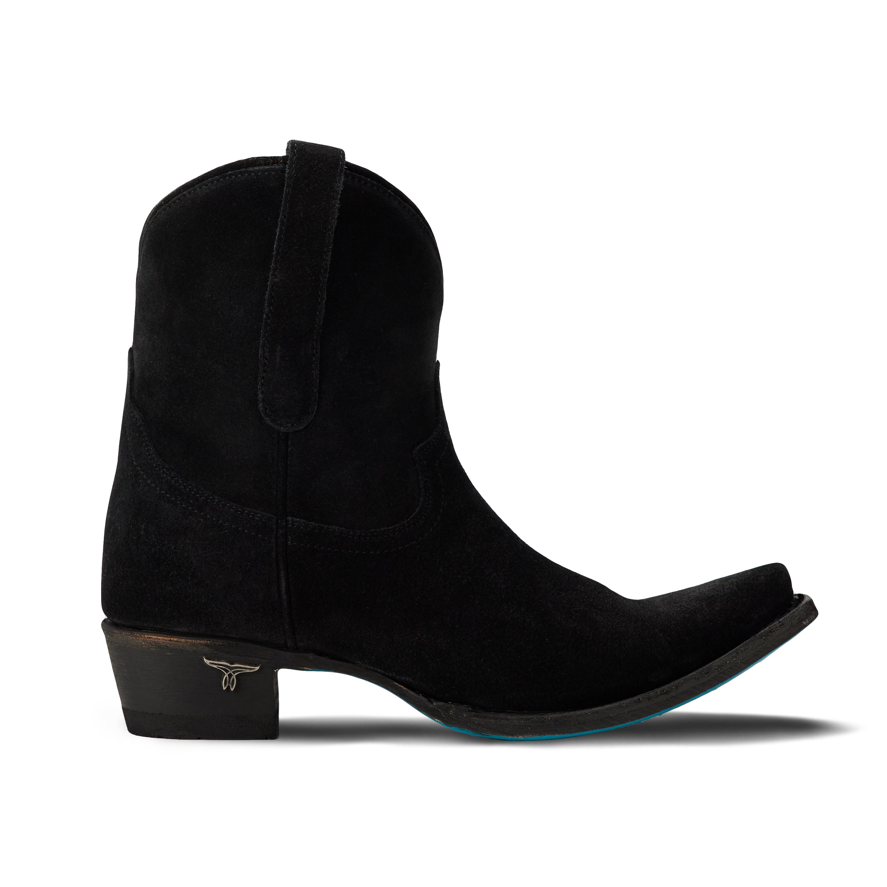 Emma Jane Bootie - Soft Black Suede Ladies Bootie  Western Fashion by Lane