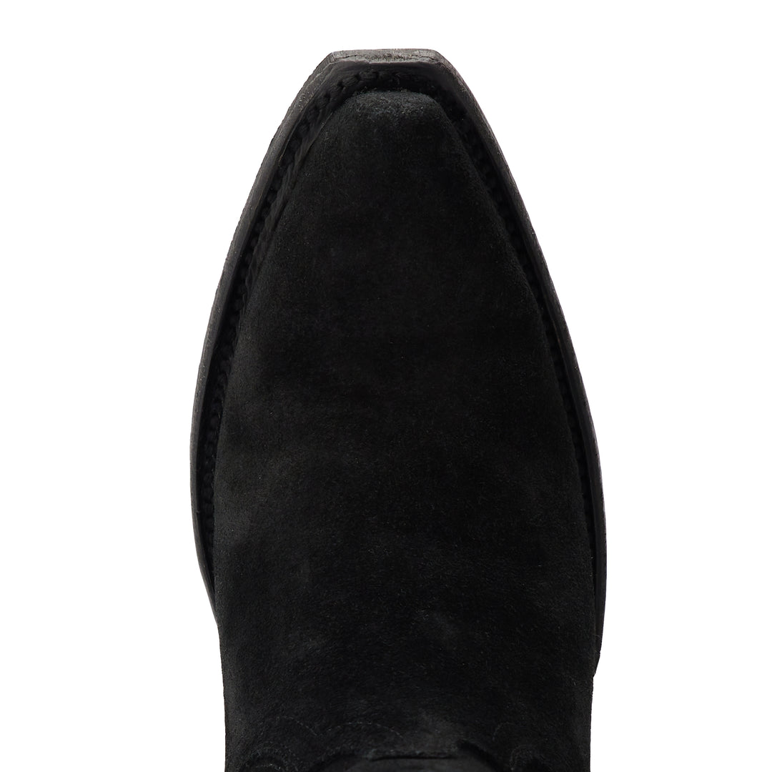 Emma Jane Bootie - Soft Black Suede   Western Fashion by Lane