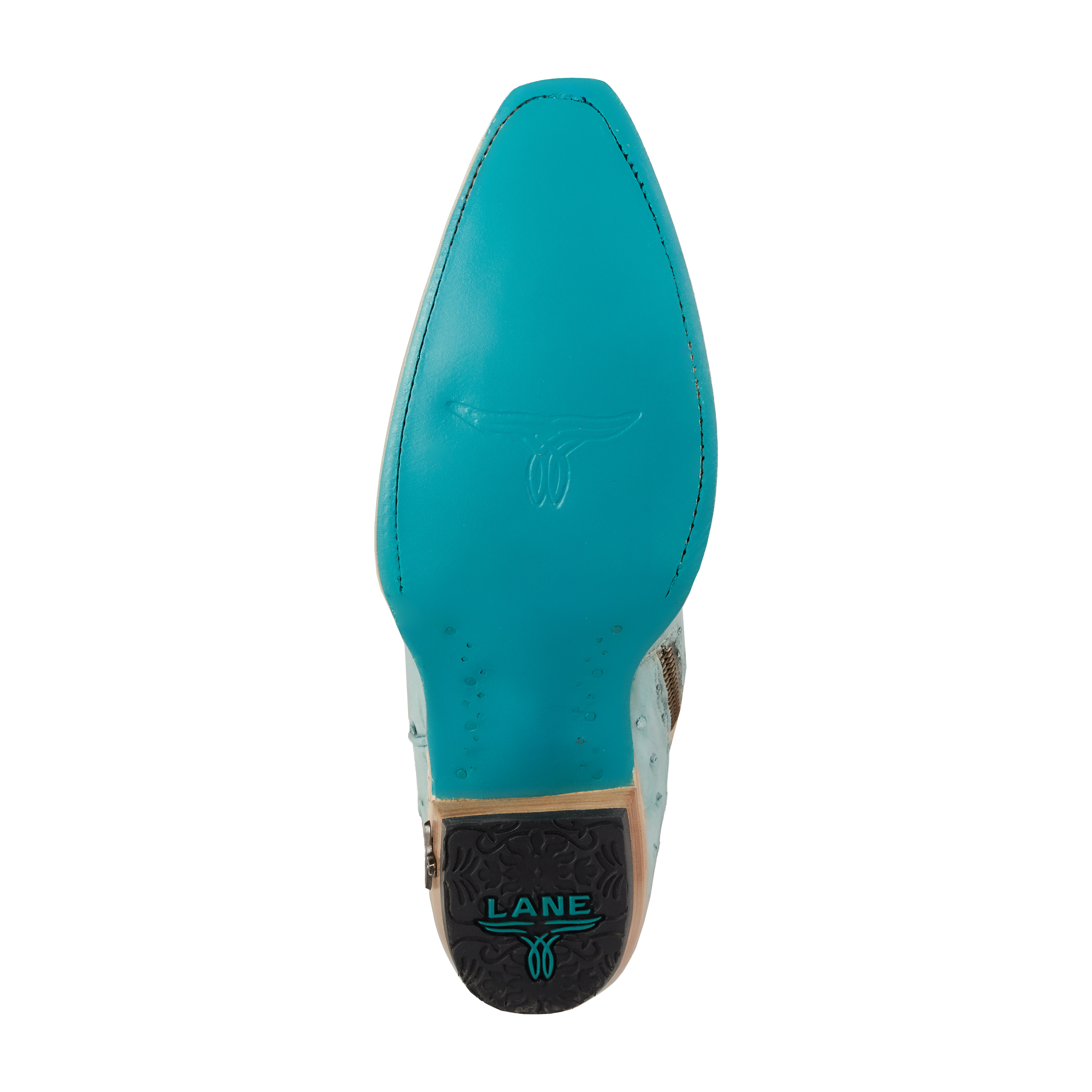 Sandaga Knee High - Powder Blue Ostrich