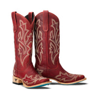 Saratoga Square Boot - Smoldering Ruby Ladies Boot Smoldering Ruby Western Fashion by Lane